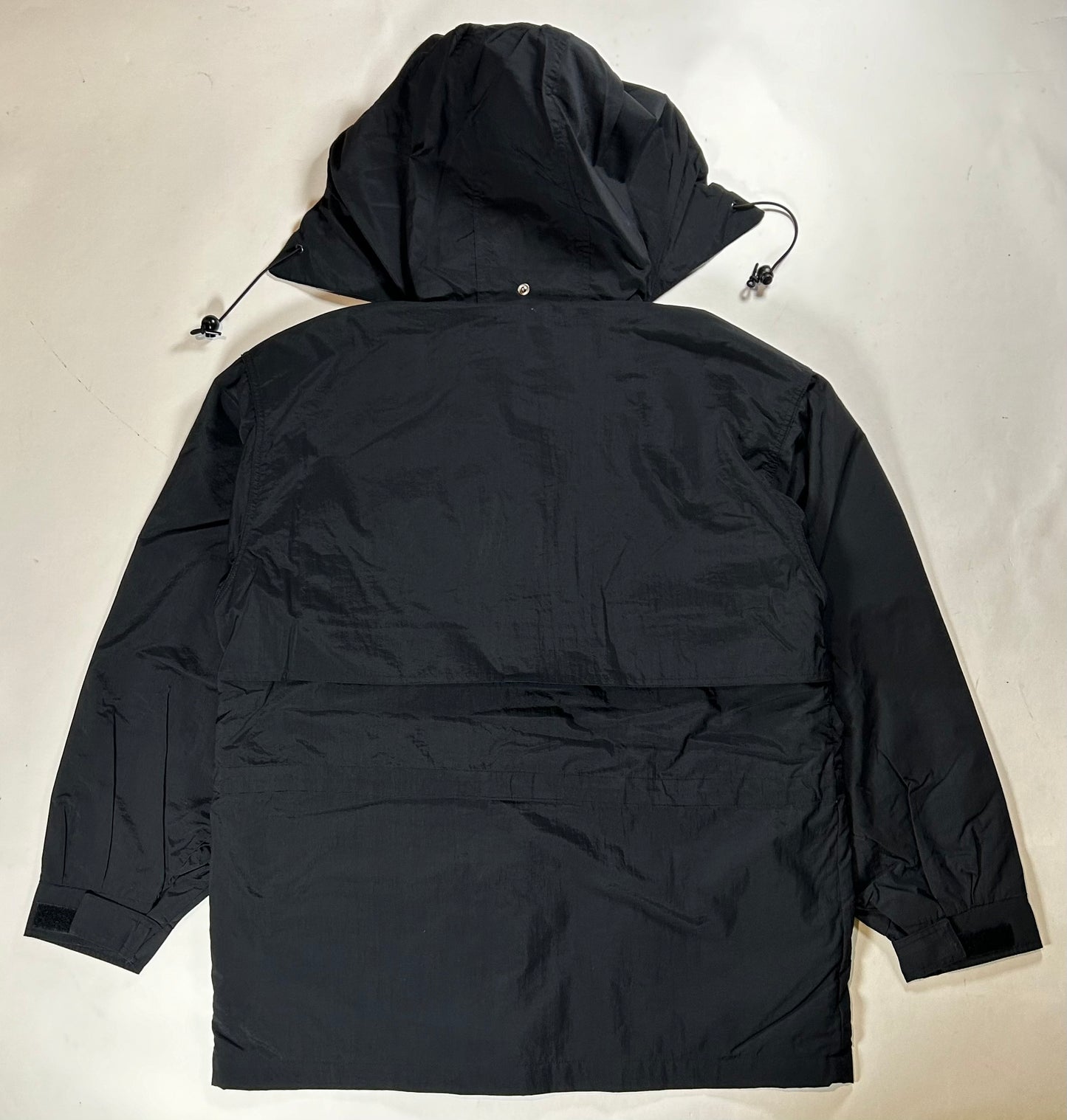 Vintage MLS Soccer Tri Mountain Black Windbreaker Zip Jacket 25.25x31 Big Fit Mediumish