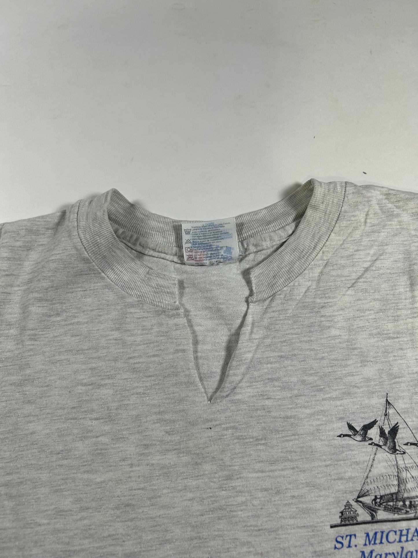 Vintage 90s St. Michael’s Maryland Chesapeake Chopped Sleeveless Tee XL 24x28 Inches As Is