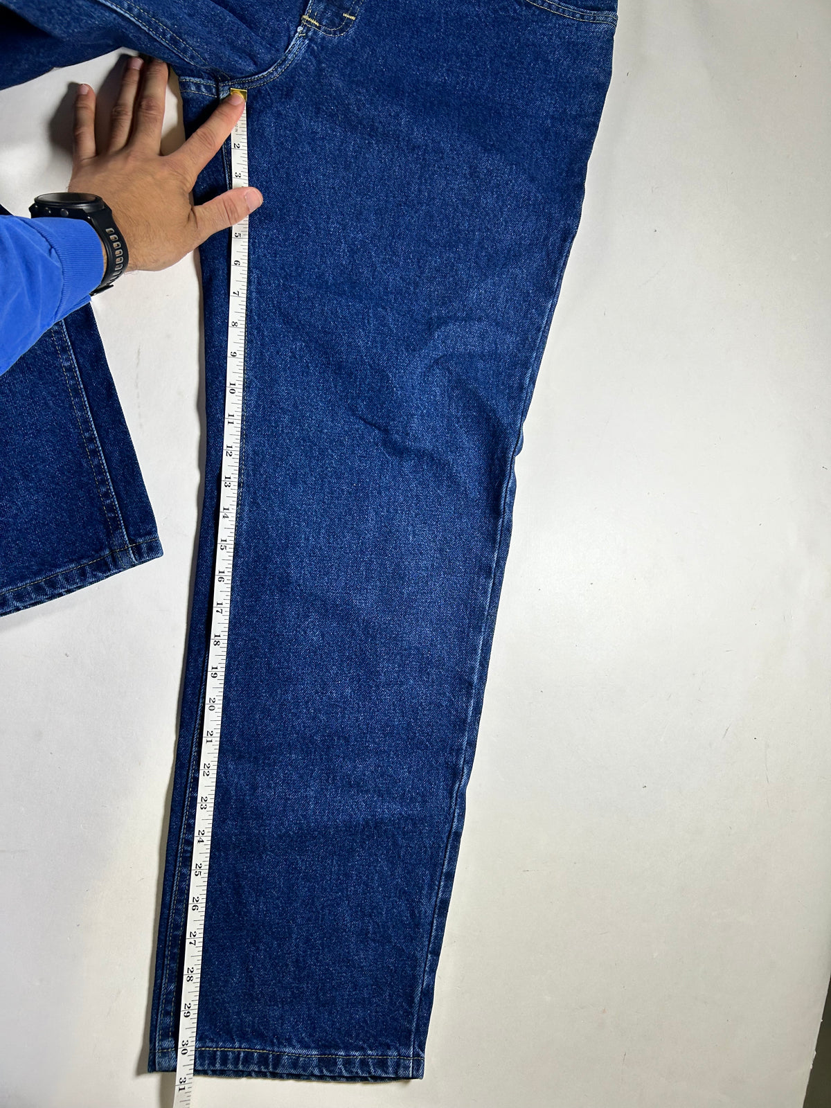 Vintage Lee Blue Jeans Relaxed Fit Deadstock NWT Size 36x30 Tapered Leg 1999 New About 17.25x42 Inches