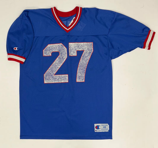 Vintage Champion New York Giants Rodney Hampton #27 NFL Jersey 48 XL/L Fit 24x32.5 Inches
