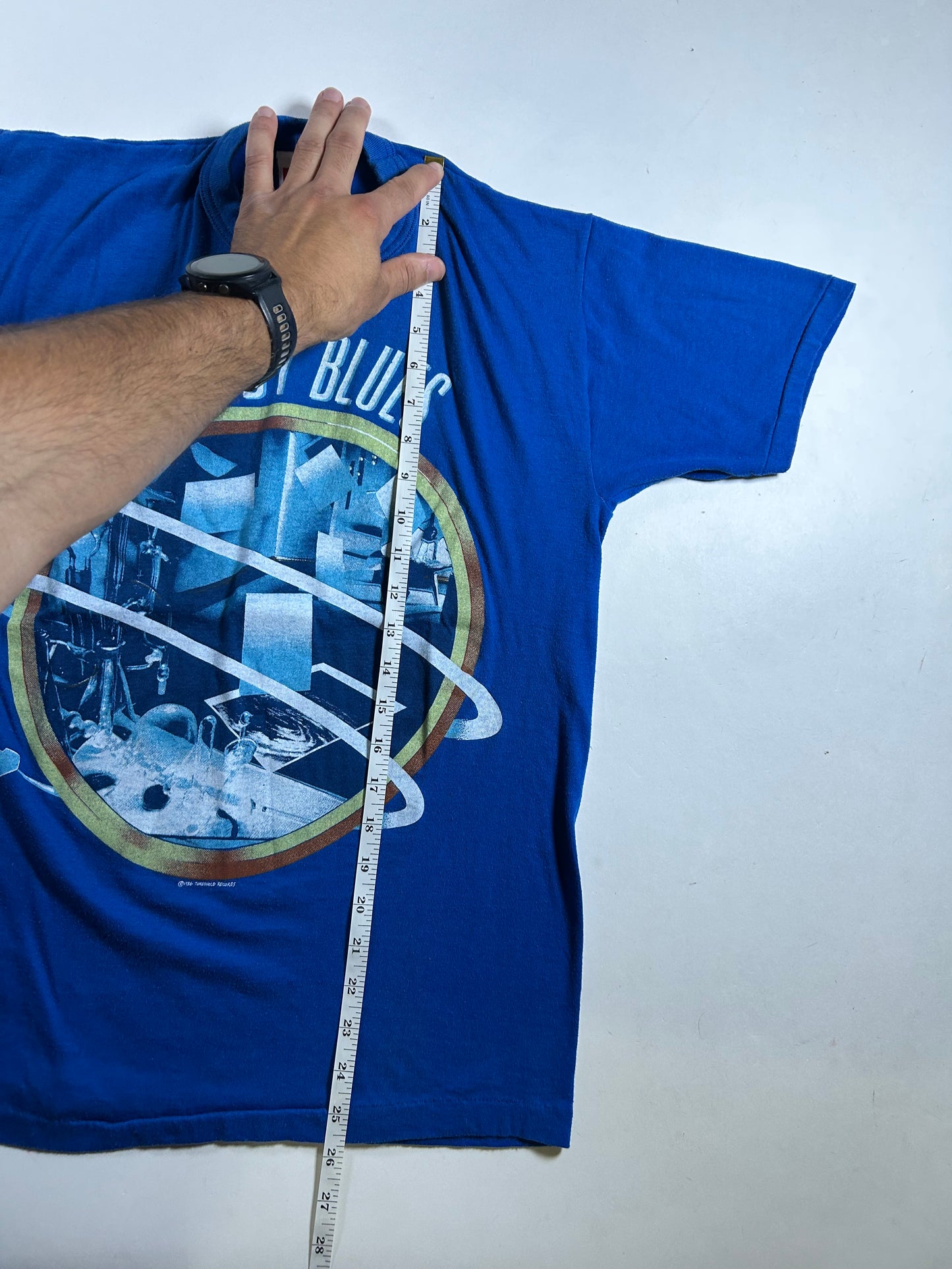 Vintage Moody Blues Other Side of Life 1986 Band Tee 19x25.75 Inches Medium/Small Fit Made in USA