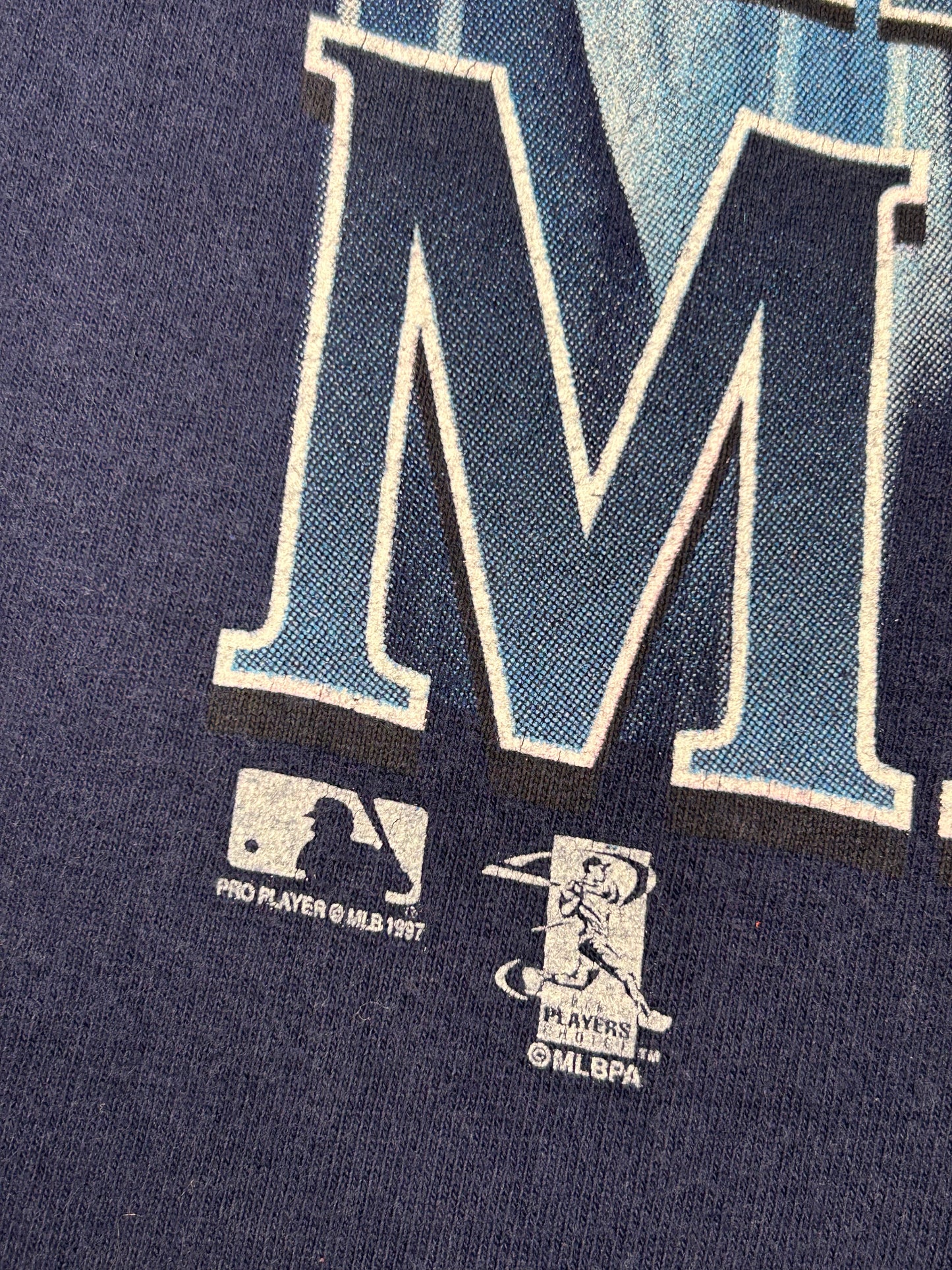 Vintage 90s Pro Player Tino Martinez New York Yankees MLB Baseball Tee Medium 19.5x28.5 Inches