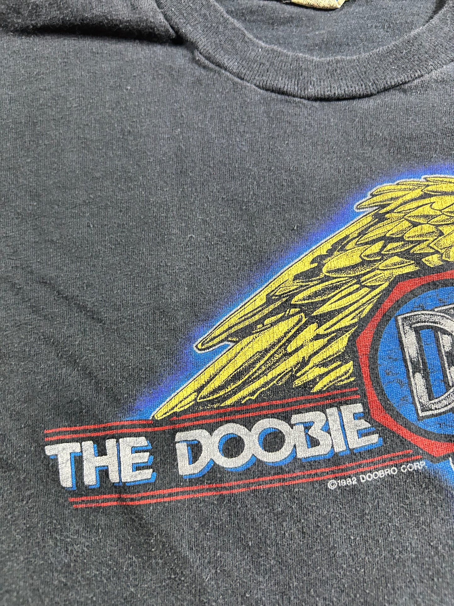 Vintage The Doobie Brothers Farewell Tour 1982 T Shirt Single Stitch 17.5x26.5 Inches Small/XS Fit