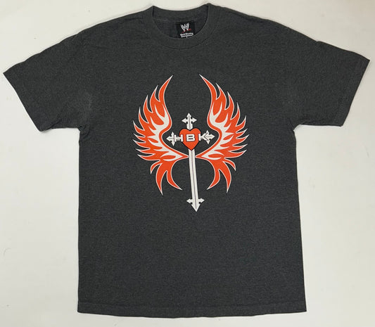 Vintage 00s WWE Shawn Michaels HBK Rise Above Wrestling Tee Large 21x29.5 Inches Gray As Is