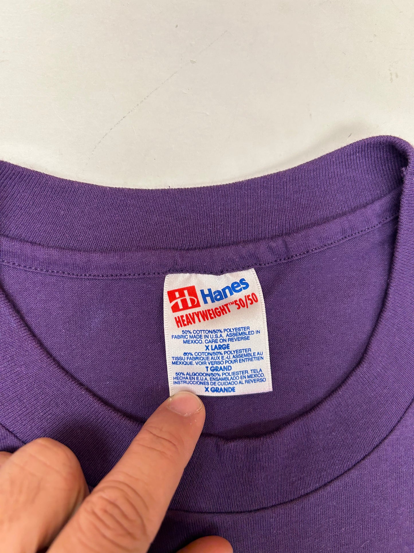 Vintage 1996 A.C.E. Wild Iris Flower Alaska Tee DS New With Tag XL 24.75x30.5 Inches