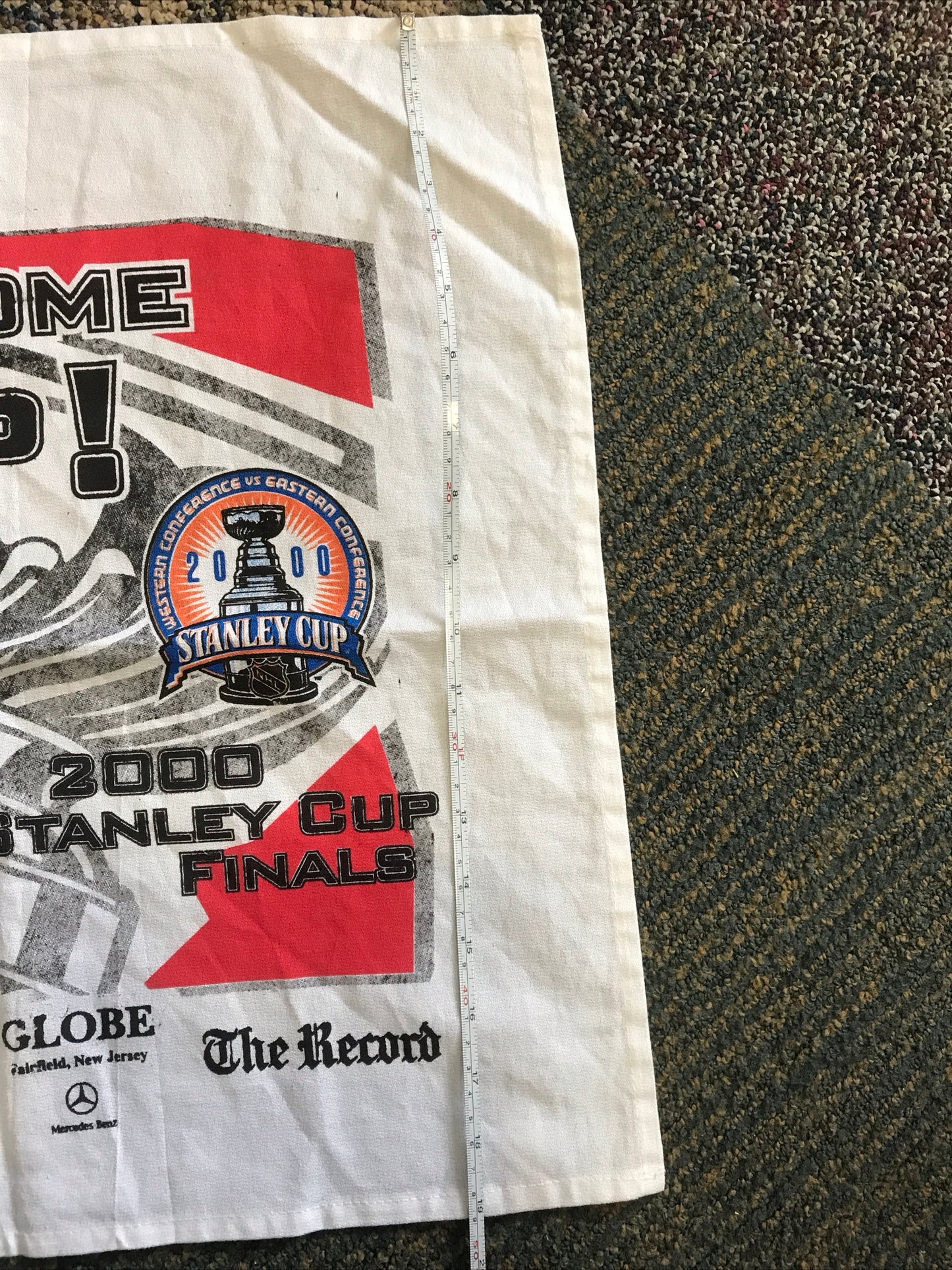 Vintage 2000 NHL New Jersey Devils Rally Towel Stanley Cup Finals Championship