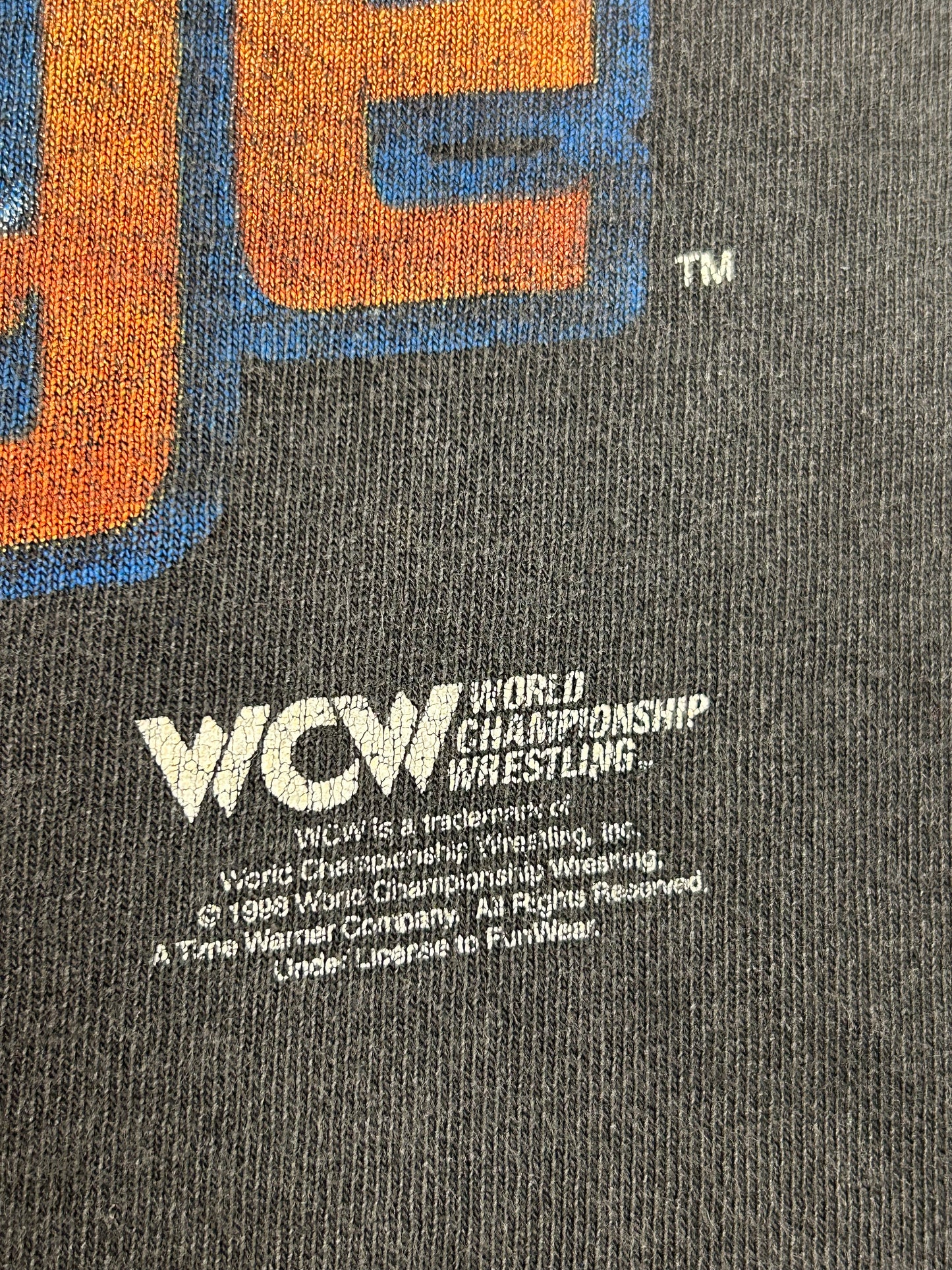 Vintage 1998 WCW DDP Diamond Dallas Page Wrestling Graphic Tee Medium 19.5x28.75 Inches