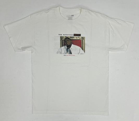 Notorious Big X Primitive Skateboards Biggie Smalls Skateboarding Skate Tee Medium 20x27 Inches