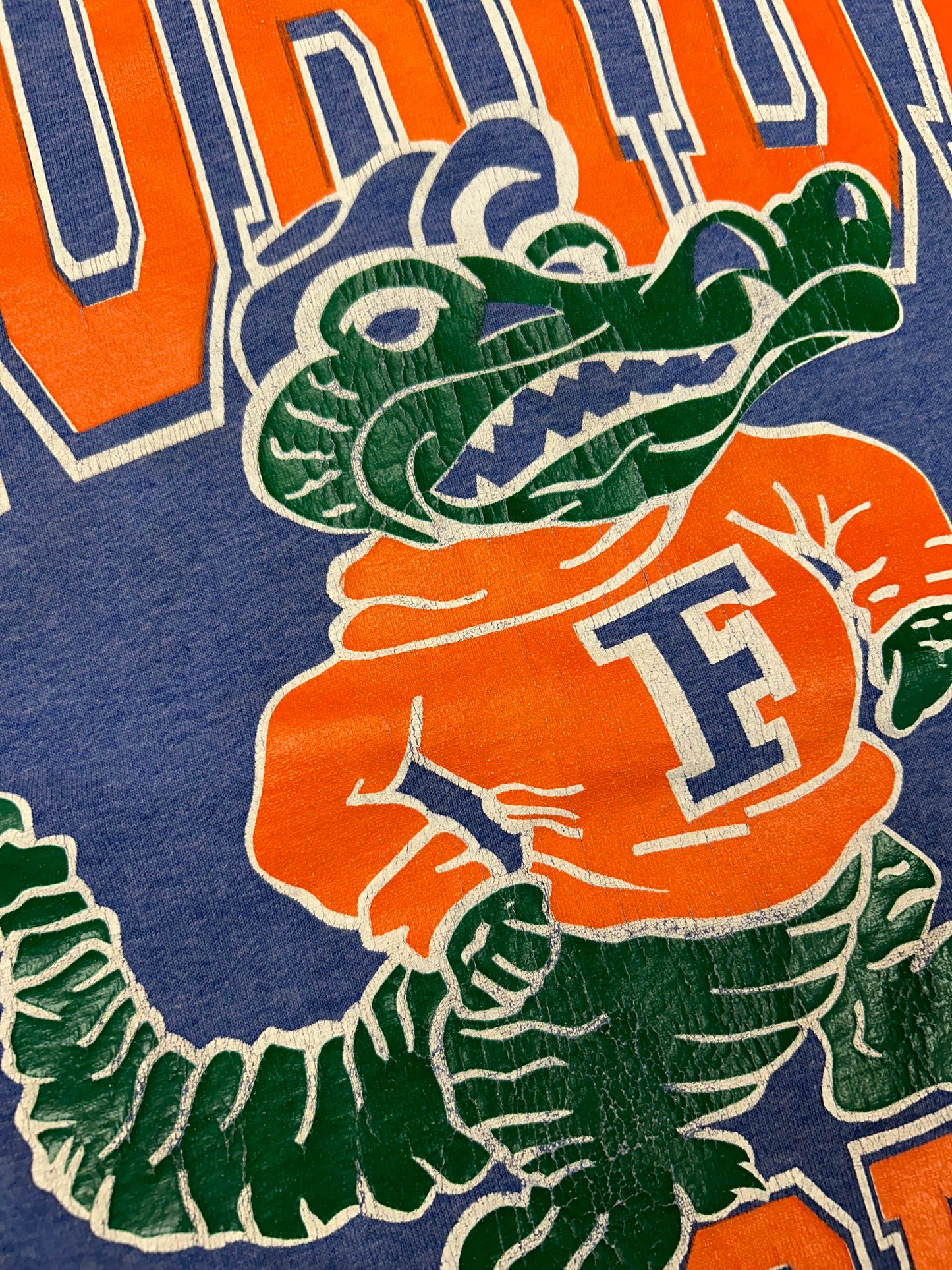 Vintage 90s Florida Gators College Tee XL Fit 23.75x31.25 Has Wear & Staining As Is