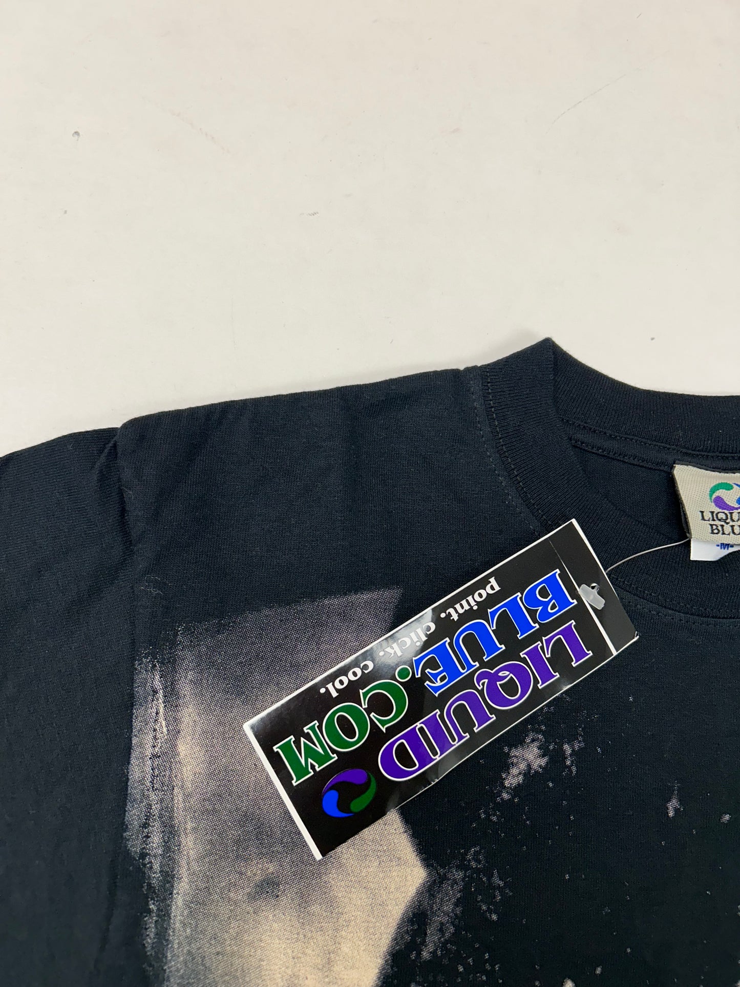 Vintage 2000s Liquid Blue Slash All Over Print AOP Guns N Roses Rock DS Brand New Medium  20.25x28.5 Inches