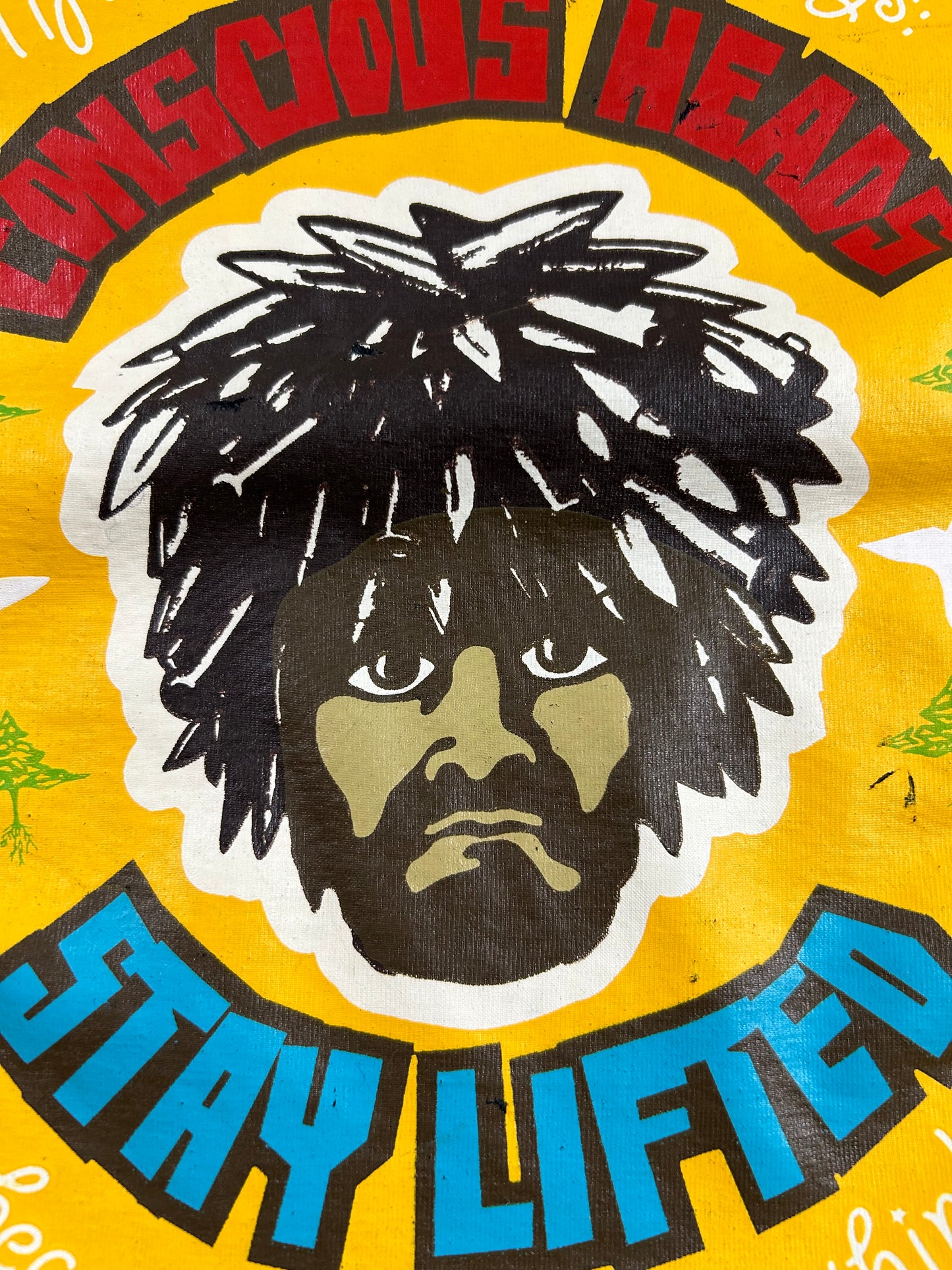 LRG Conscious Heads Stay Lifted Because It Makes You Life Research Group Tee Medium/Large Fit 20.5x26.5 Inches