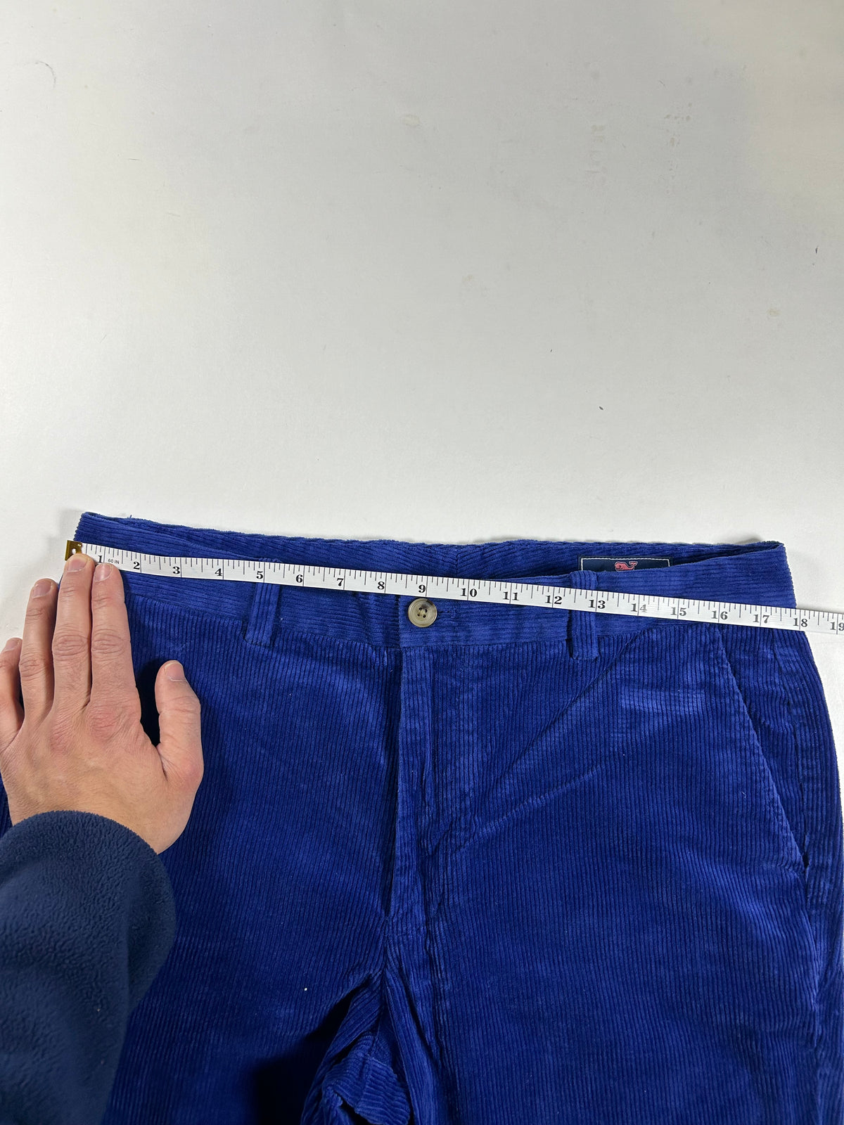 Vineyard Vines Corduroy Slim Stretch Breaker Pants 34x32 Royal Blue Preppy 2015 About 18x42 Inches