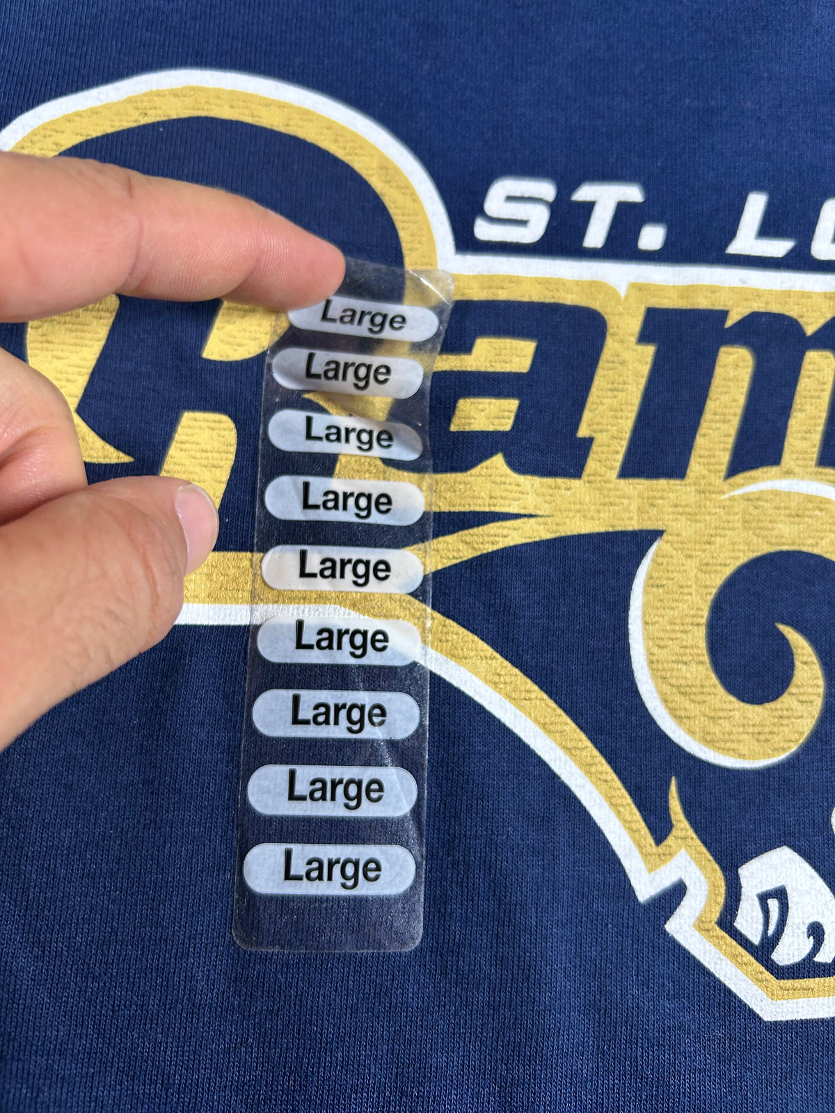 2000s Majestic St. Louis Rams NFL Tee Large 21.75x30.25 Inches