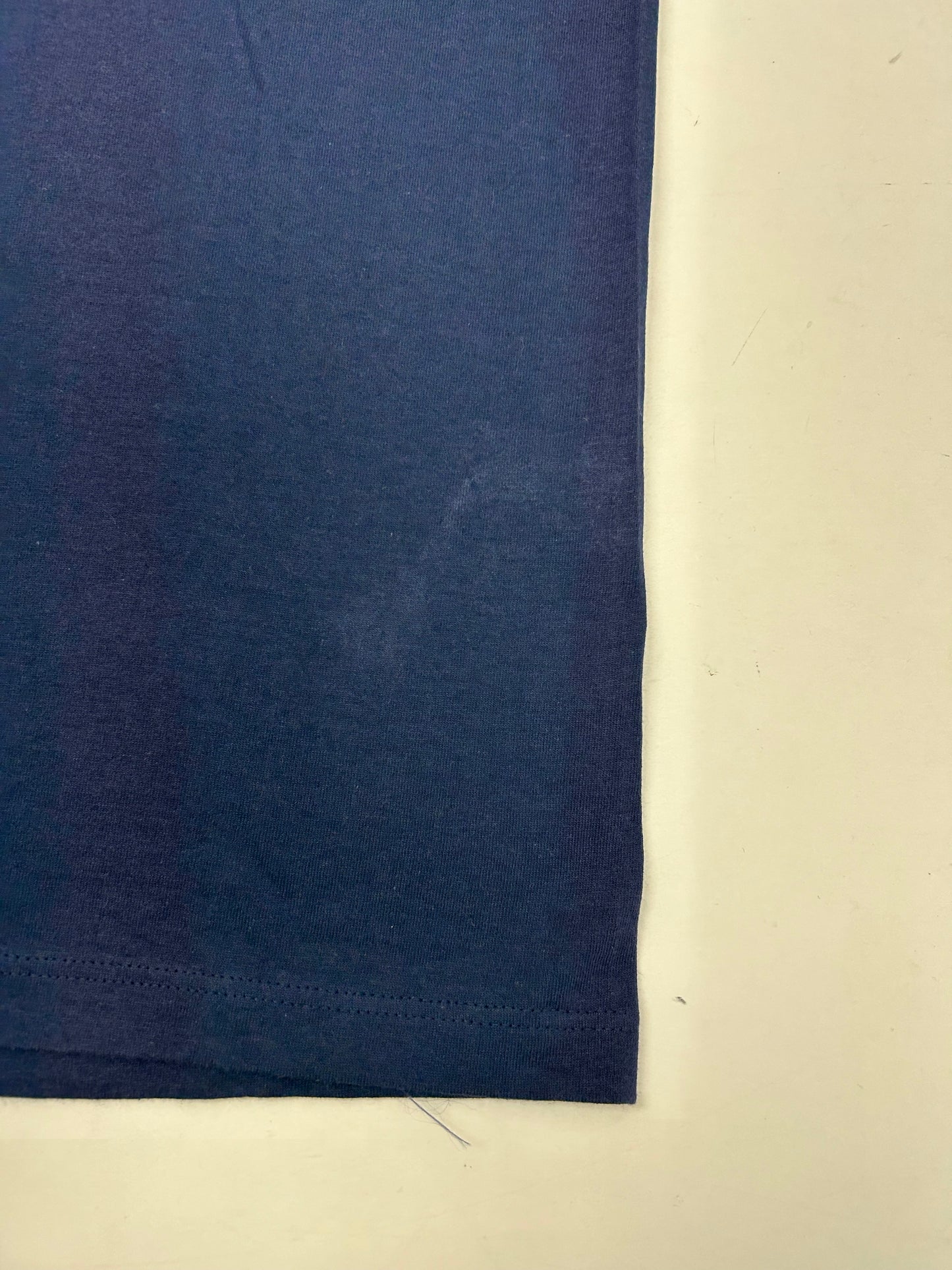 Edgewood NJ first edition “Deeper Than The Roots.” Tee Large 21.5x31.25 Inches 90s JERZEES 100% Cotton USA Navy Blue