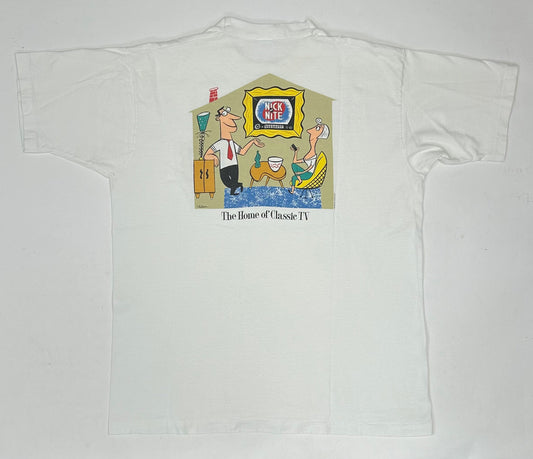 Vintage 1993 Nickelodeon Nick at Nite The Home Of Classic TV Promo Tee XL 23.5x30 Inches