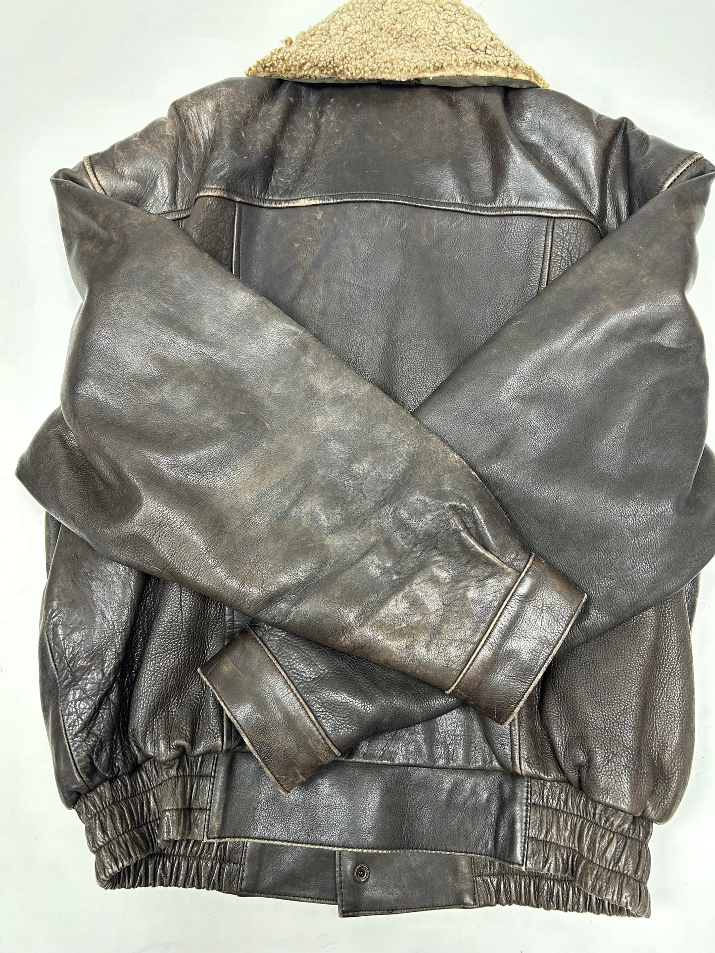 Vintage 90s The Axiom Traditional Leather Pete’s Wicked Ale Leather Jacket Beer Brewery Medium 25x28 Inches