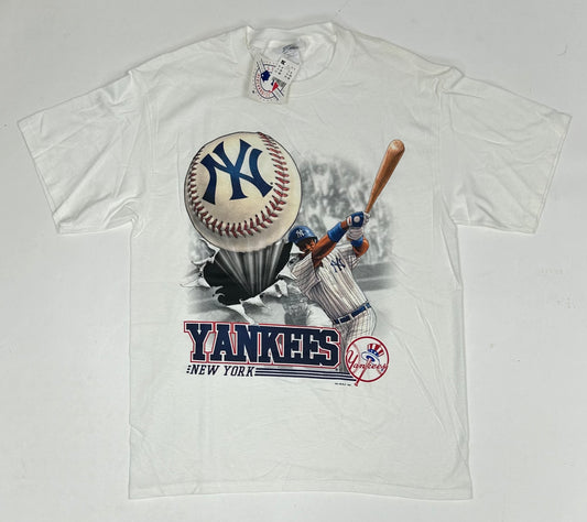 Vintage CSA 1999 New York Yankees MLB Action Hit Tee Large 22.25x30.75 Inches DS Brand New With Tags