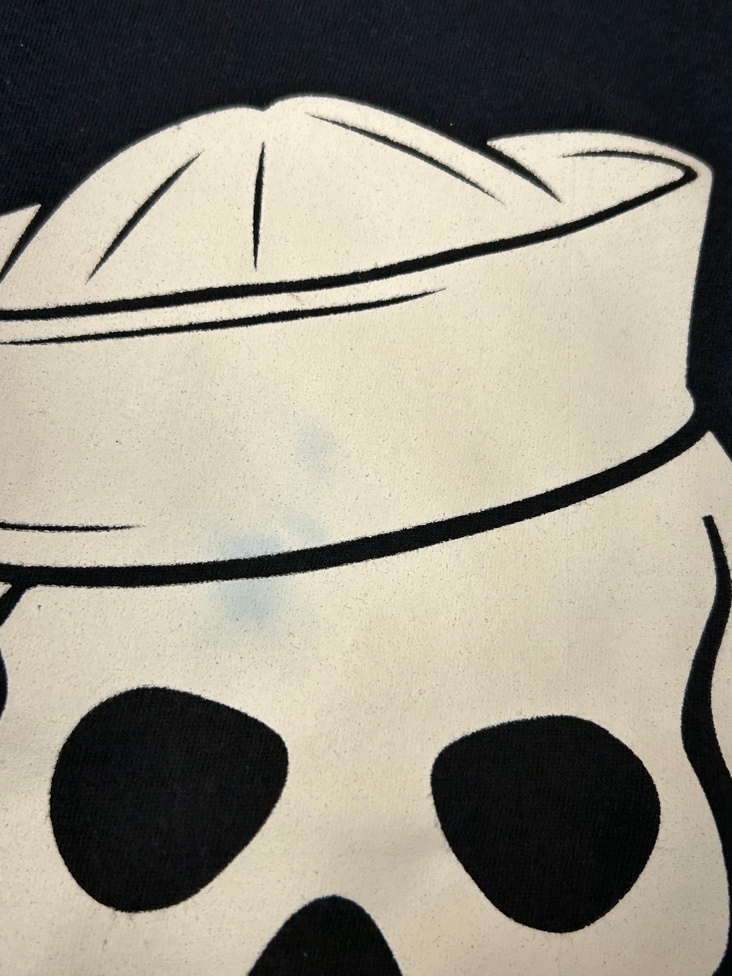 2010s Jackass Skull Logo Tee Navy Large 22x28.25 Inches As Is