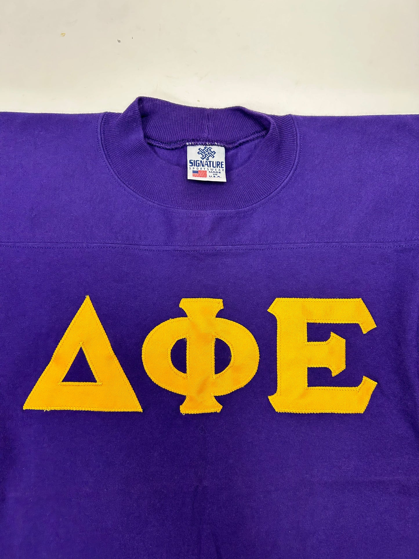 Vintage Delta Phi Epsilon Sorority College Tee Preppy Pledge Unisex 16.75x26.25 Inches