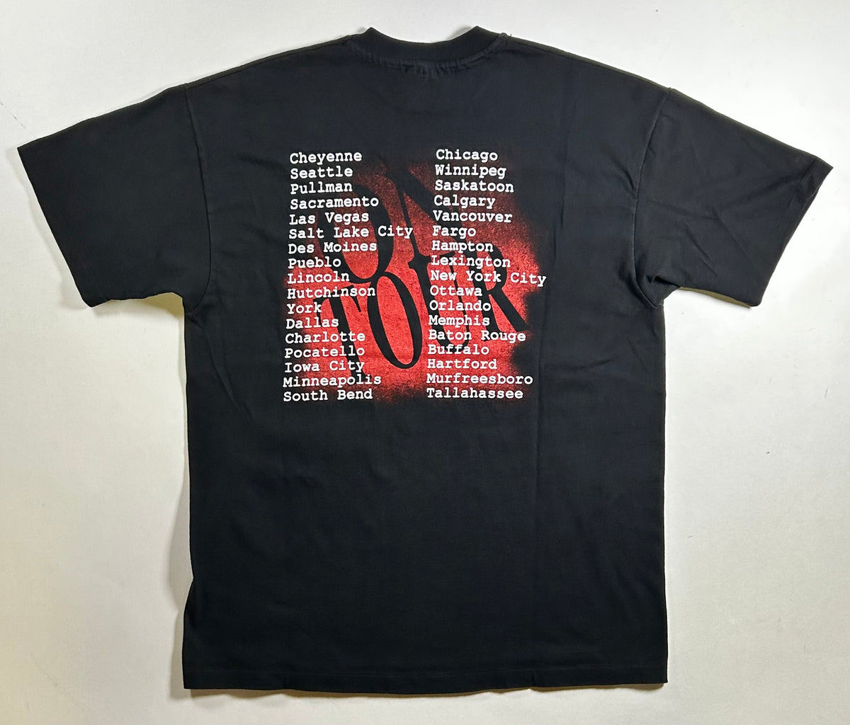 Vintage Garth Brooks On Tour 1993 Country Music Band Tee Large Hanes Clean 90s