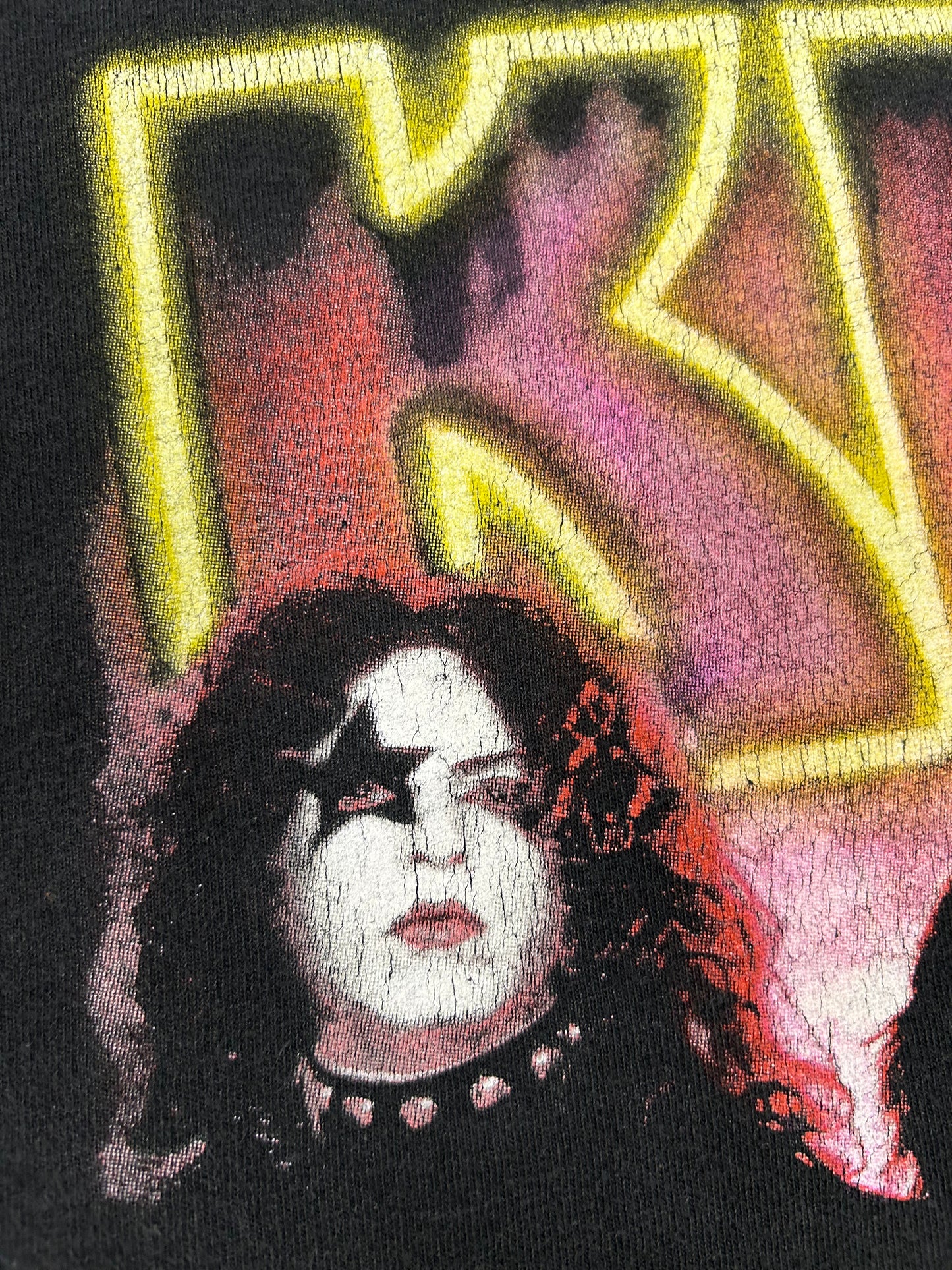 Vintage 90s KISS Army Depot T-Shirt KISS Faces Single Stitch Metal Band Rock XL