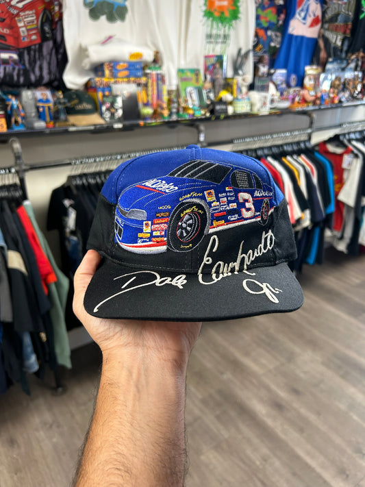 Vintage Dale Earnhardt Jr. AC Delco Blue Hat #3 NASCAR Chase SnapBack Car Print