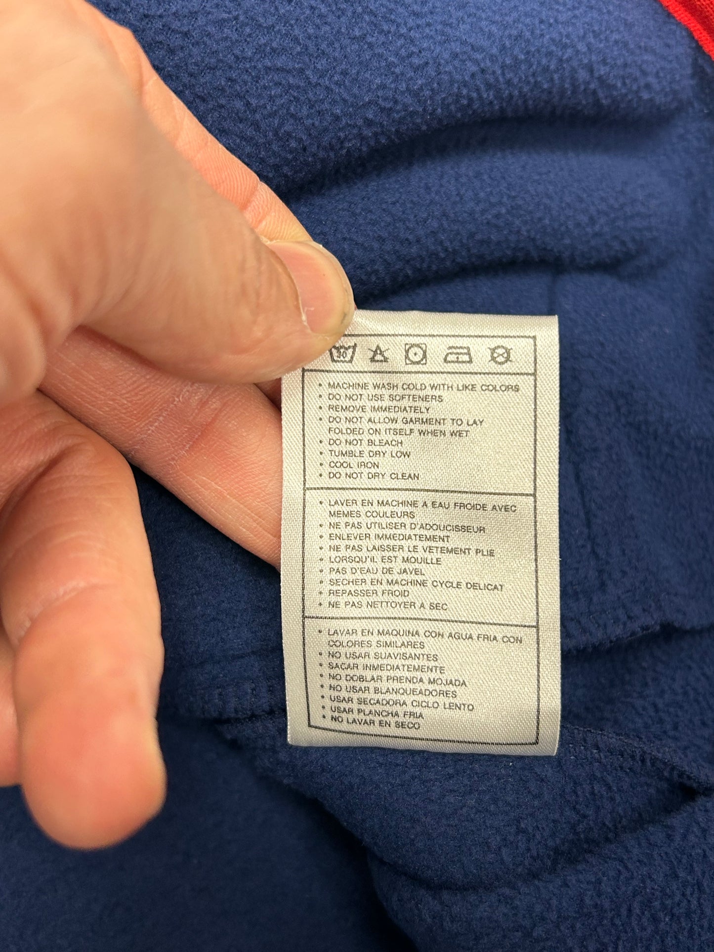 Vintage Nike USA Soccer Team Vest XL Blue Red Fleece Swoosh With USA Sticker