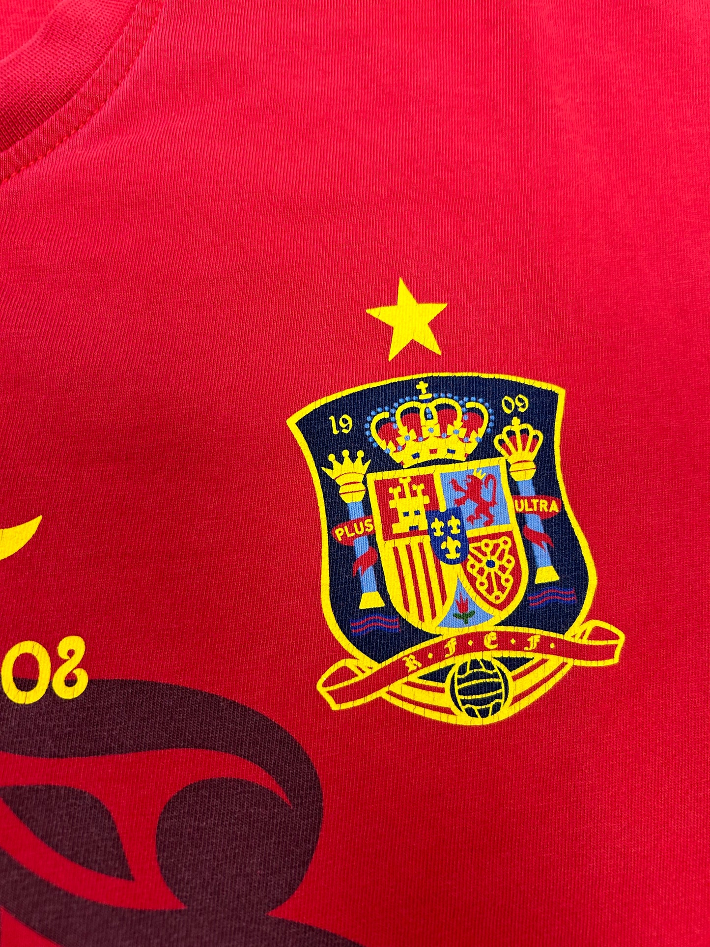 Spain Adidas 'Campeones De Europa' Tee Euro 2012 Champion T shirt 2XL 26.5x29.5 Inches