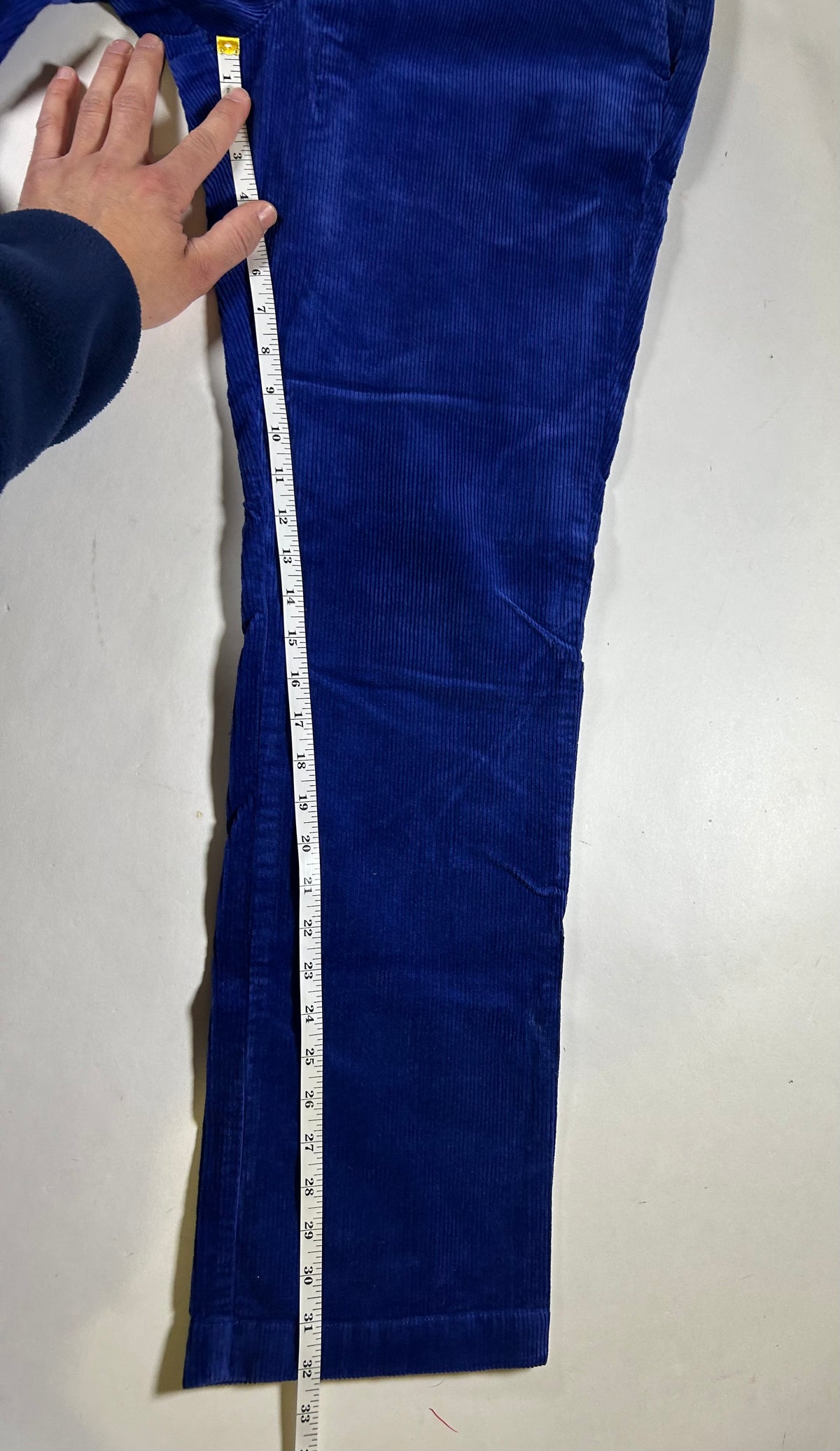 Vineyard Vines Corduroy Slim Stretch Breaker Pants 34x32 Royal Blue Preppy 2015 About 18x42 Inches