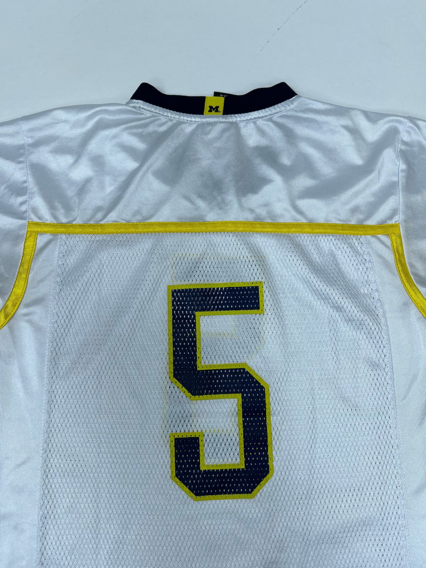 Vintage 00s Adidas Michigan Wolverines NCAA College Football  Jersey Youth Large 19x25.75/27.75 Inches