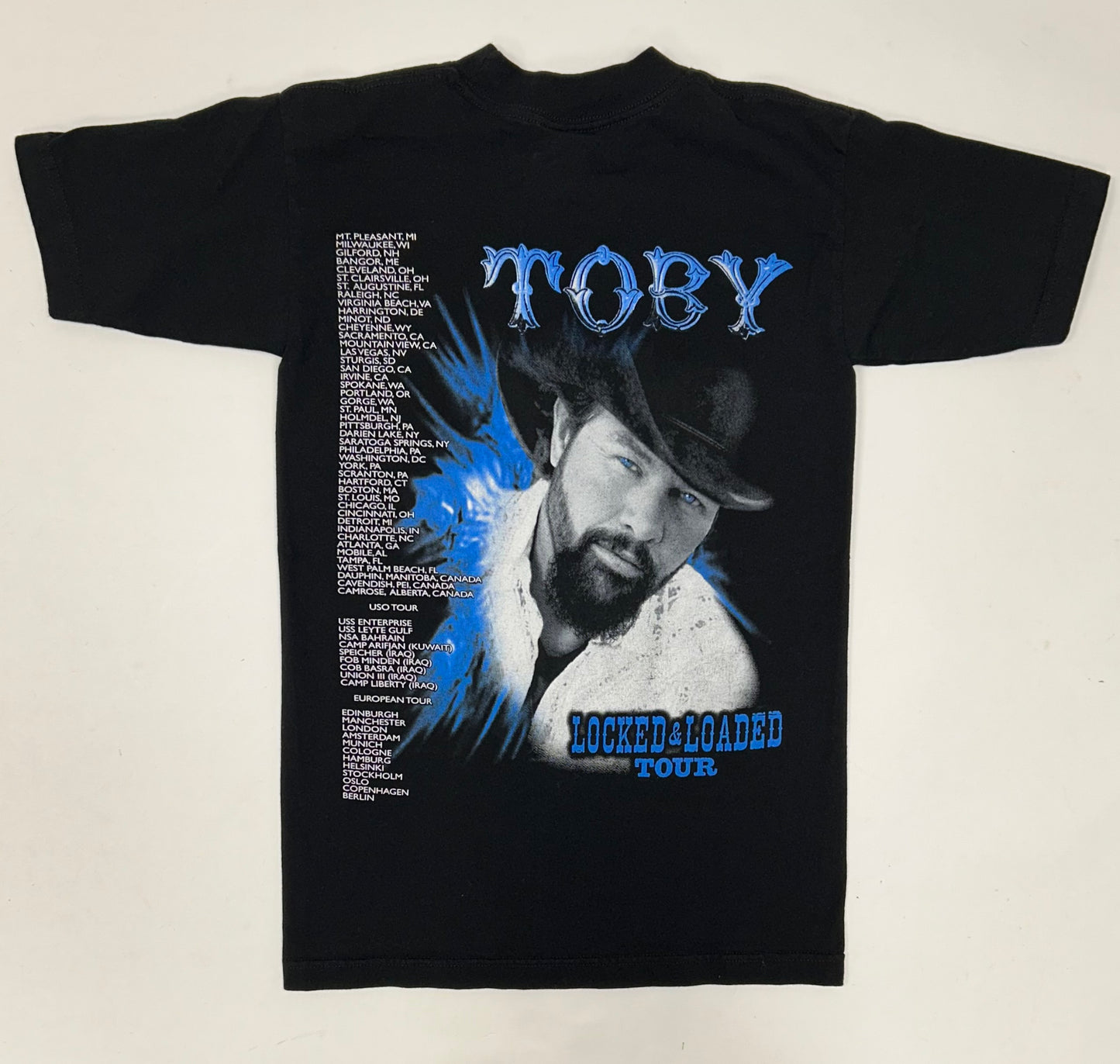 Vintage Toby Keith Locked and Loaded 2011 Made In America Tour T-Shirt Smal
