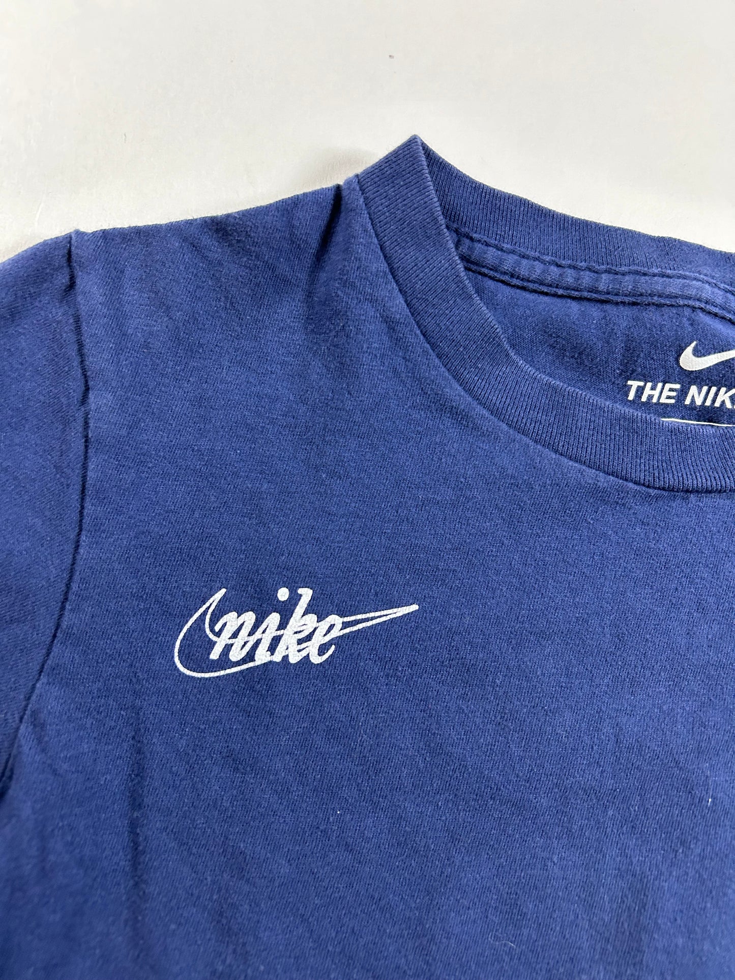 Nike Mickey Mantle #7 New York Yankees T-Shirt Blue Yanks Kids Small 14.5x20 Inches