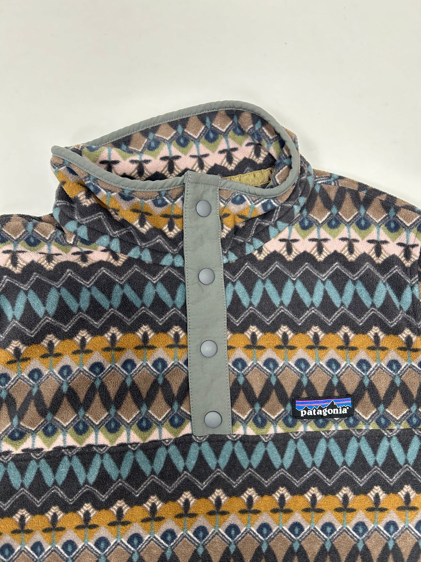 Patagonia Snap-T 1/4 Fleece Pullover Sweater Women’s  Medium 19.5x26 Inches CREG sty26020fa19