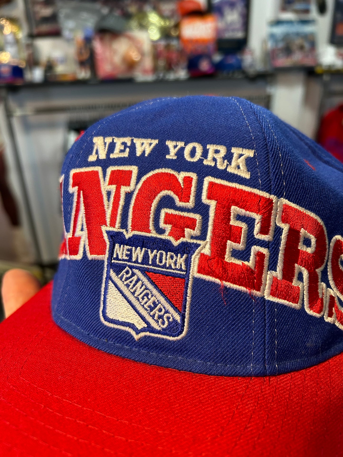 Vintage 90s Starter New York Rangers NHL SnapBack Hat