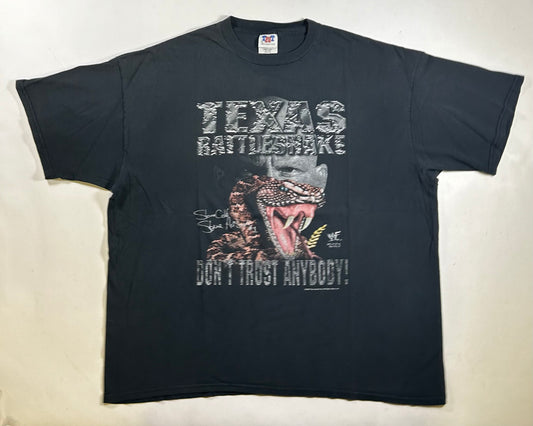 Vintage WWF Stone Cold Steve Austin The Texas Rattlesnake 1999 T-Shirt Size 3XL 28.75x32 Inches Worn In & Faded As Is