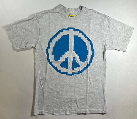 Market Studios Pixel Peace Graphic Tee Gray Chinatown Market Medium 20.25x29 Inches