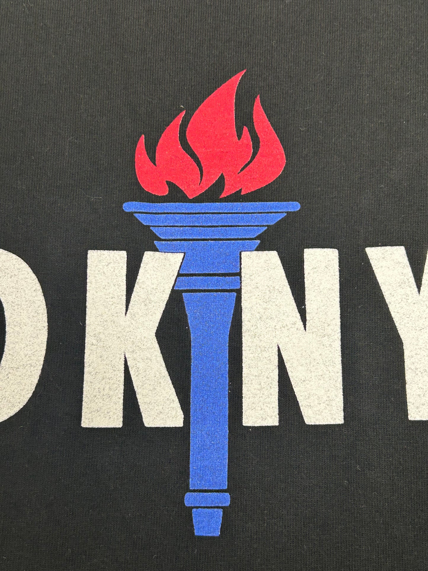 Vintage DKNY Torch Graphic Donna Karan New York USA Tee M/L Fit 21.5x30.25 USA