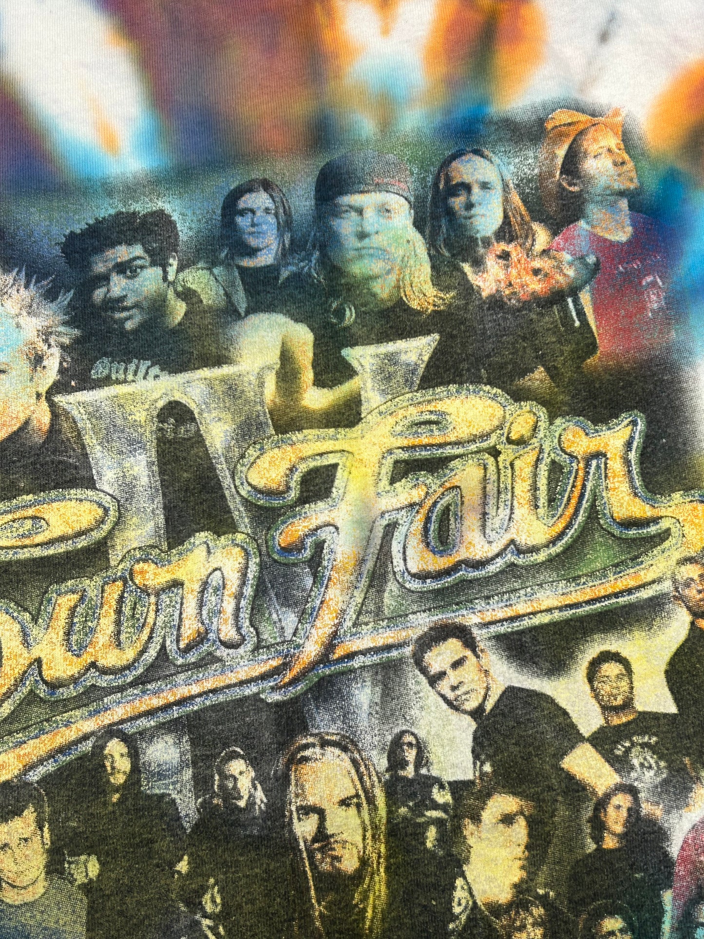 Vintage The Rolling Rock Town Fair Music Festival blink-182, Def Leppard, Puddle Of Mudd, Sum41, Saliva Parking Lot Tee
