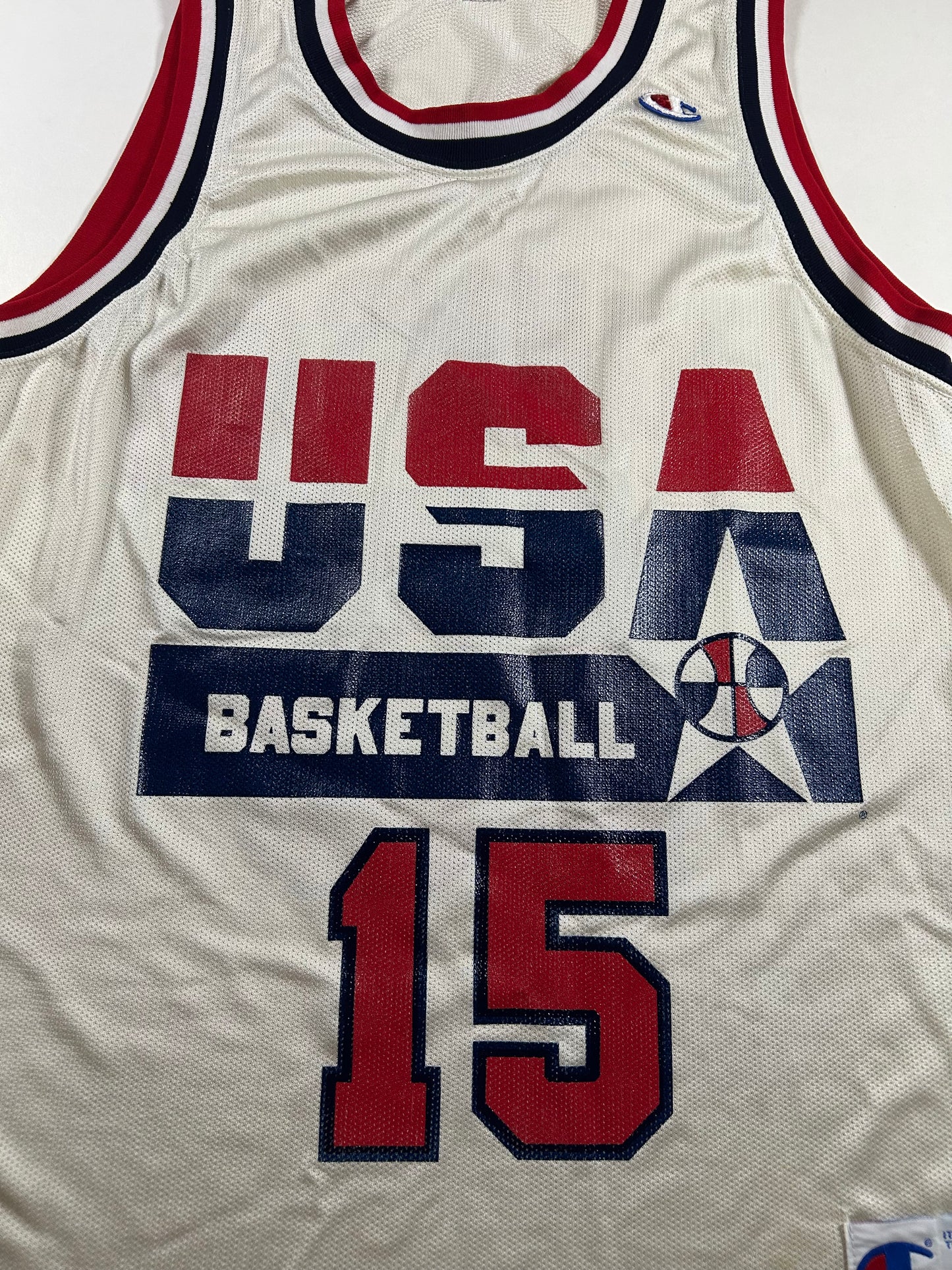 Vintage 1992 Team USA Olympics Dream Team Magic Johnson #15 Basketball Jersey 40 Medium As Is