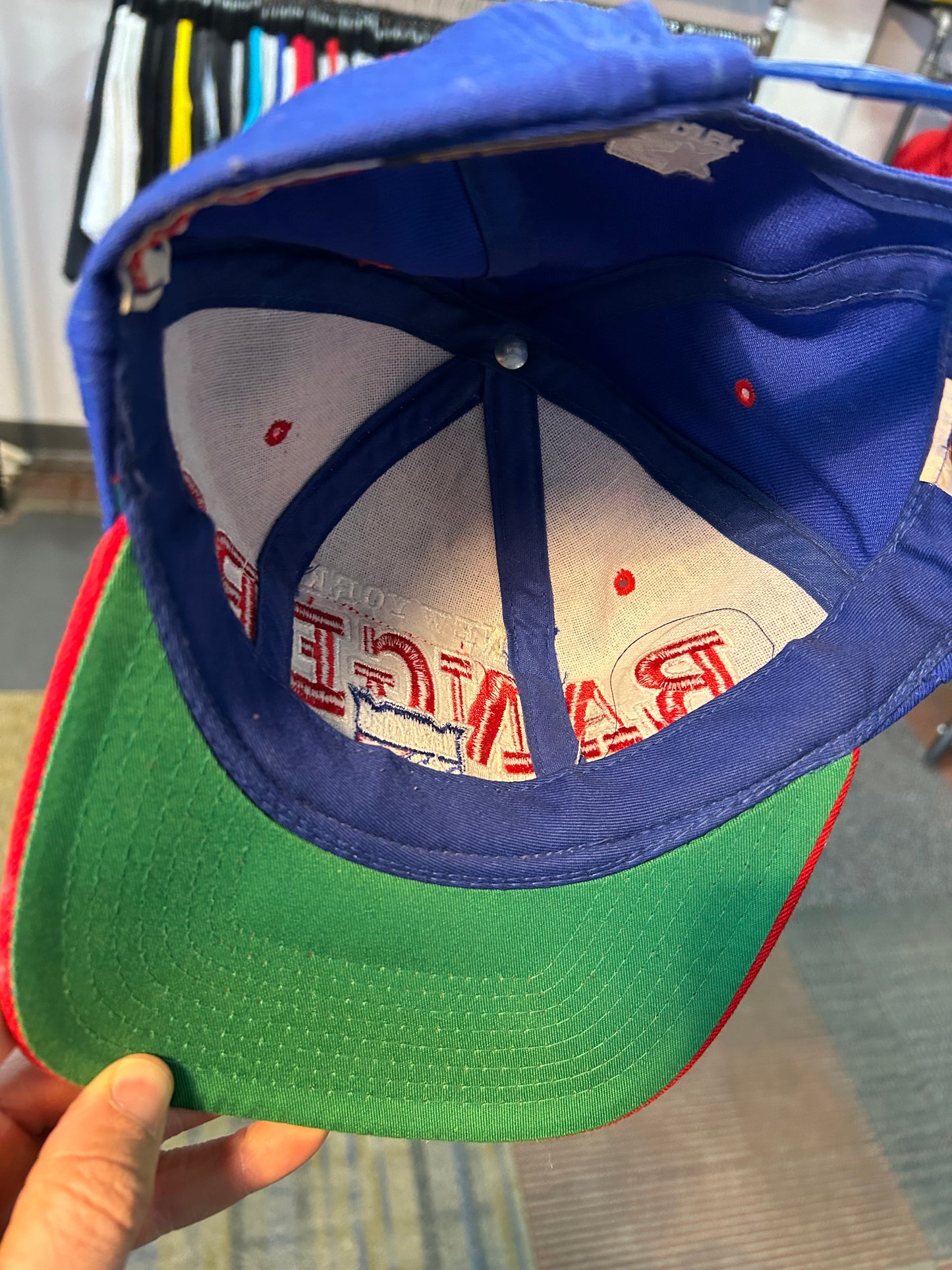 Vintage 90s Starter New York Rangers NHL SnapBack Hat