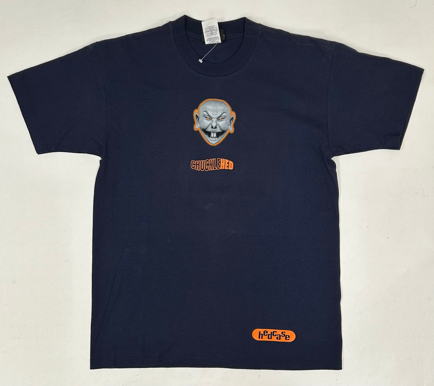 Vintage 1996 Hedcase Chucklehed Graphic EMC2 Tee Made in USA Clean Large 21.75x30.25 Inches