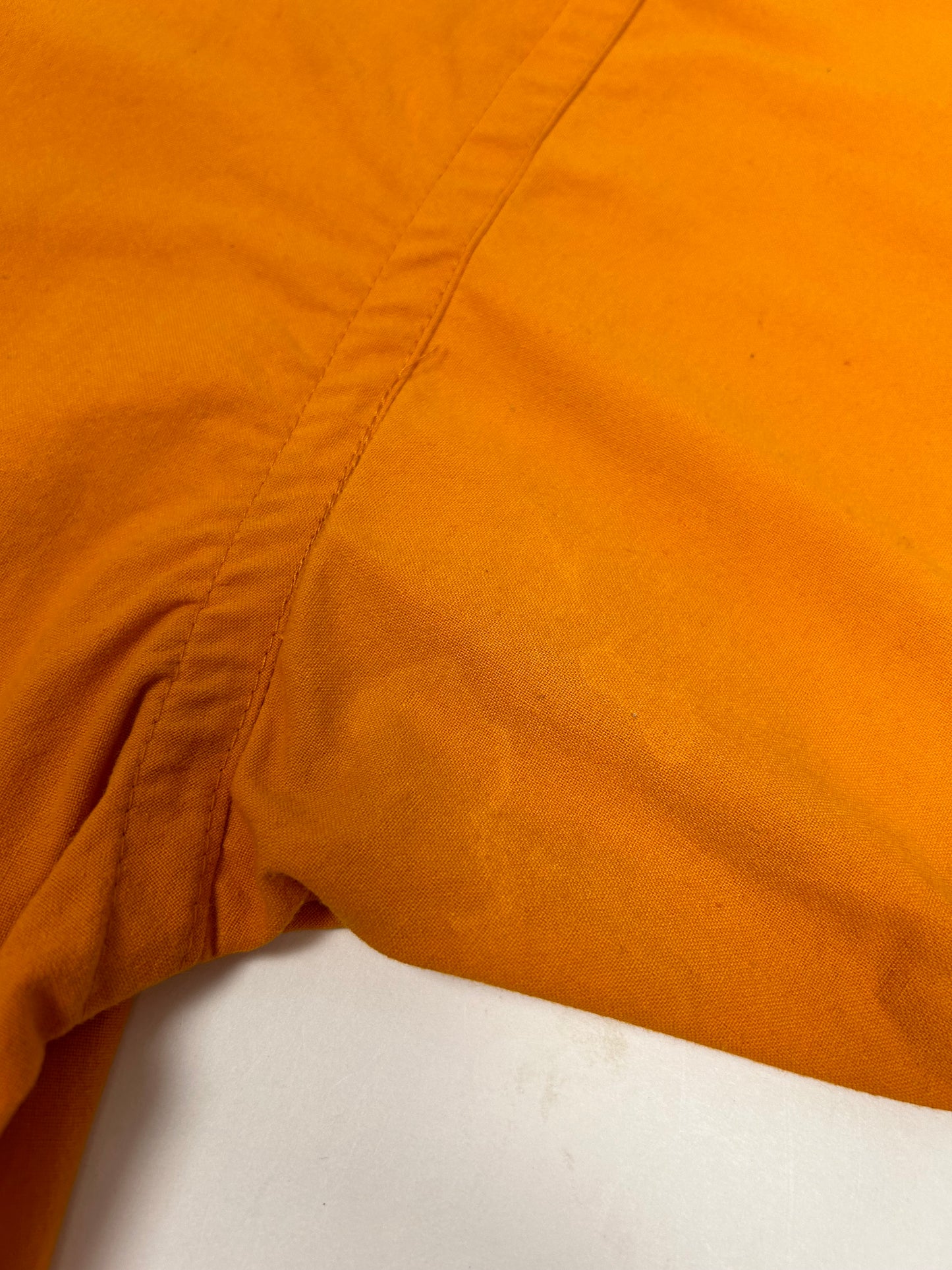 Vintage Nike Air Jordan 'Spellout Logo' Baseball Jersey Orange 1991 Rare Large 25.5x31/33.5 Inches