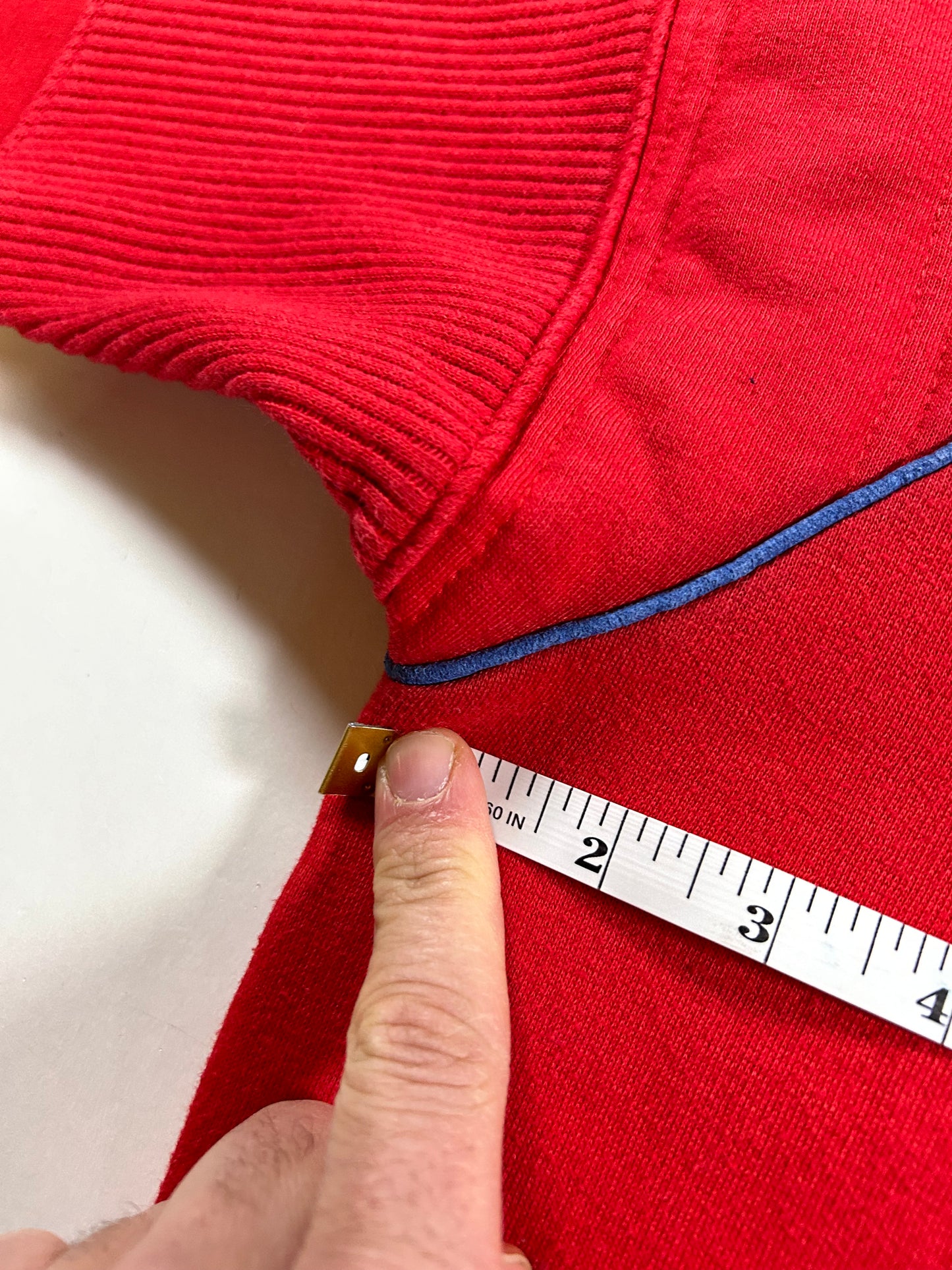 Vintage Nike NFL Quarter Zip Jacket New England Patriots Large 25.75x25.75 90s