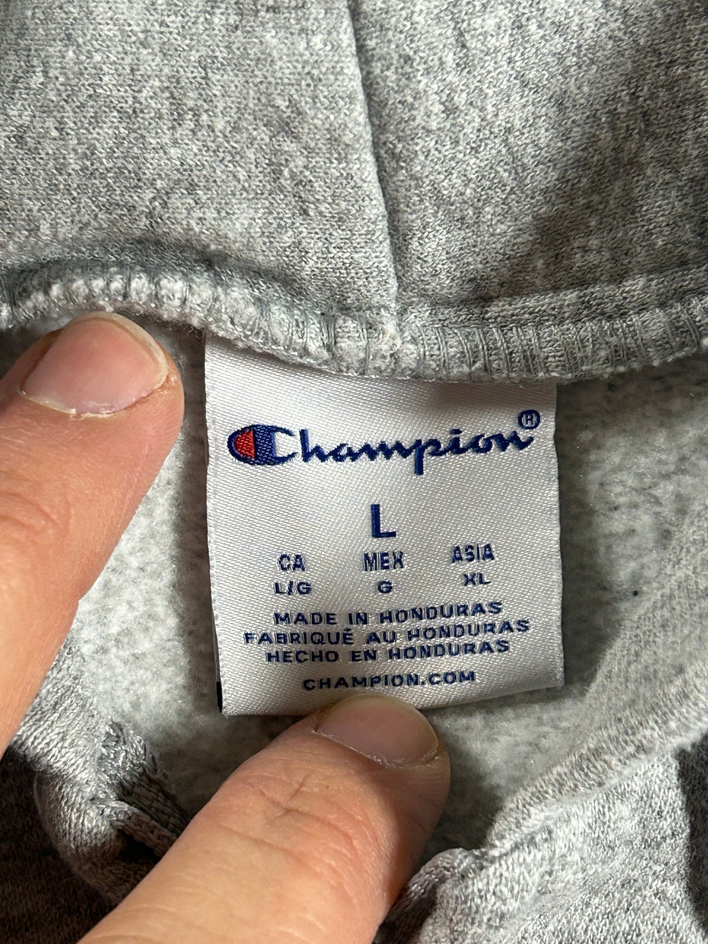 Montclair State University College Zip Hooded Sweatshirt Gray Large 24x27 Inches