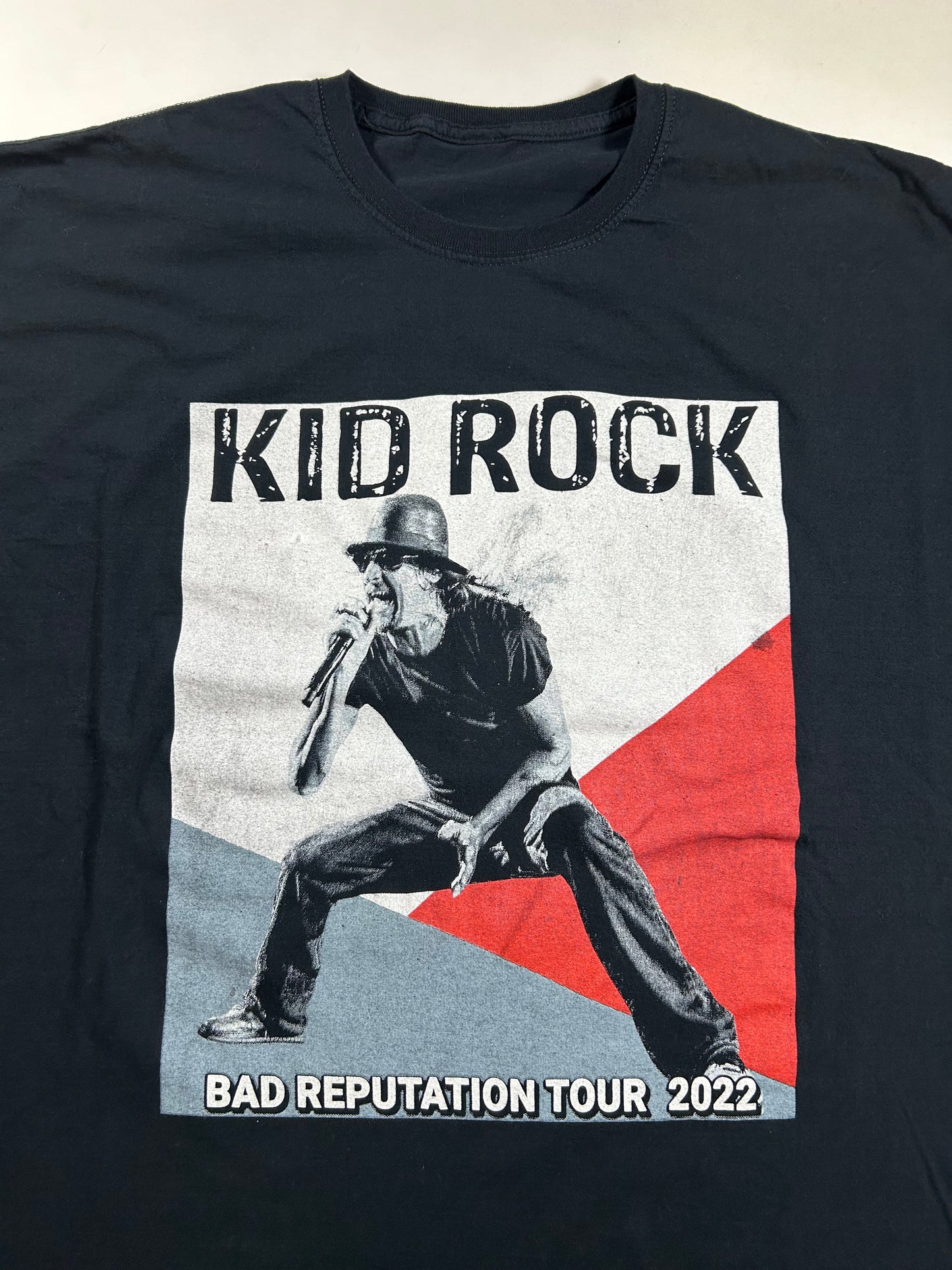 Kid Rock Bad Reputation Tour 2022 Music Rock Band Parking Lot Tee 24.5x31 Inches 2XL/XL Fit