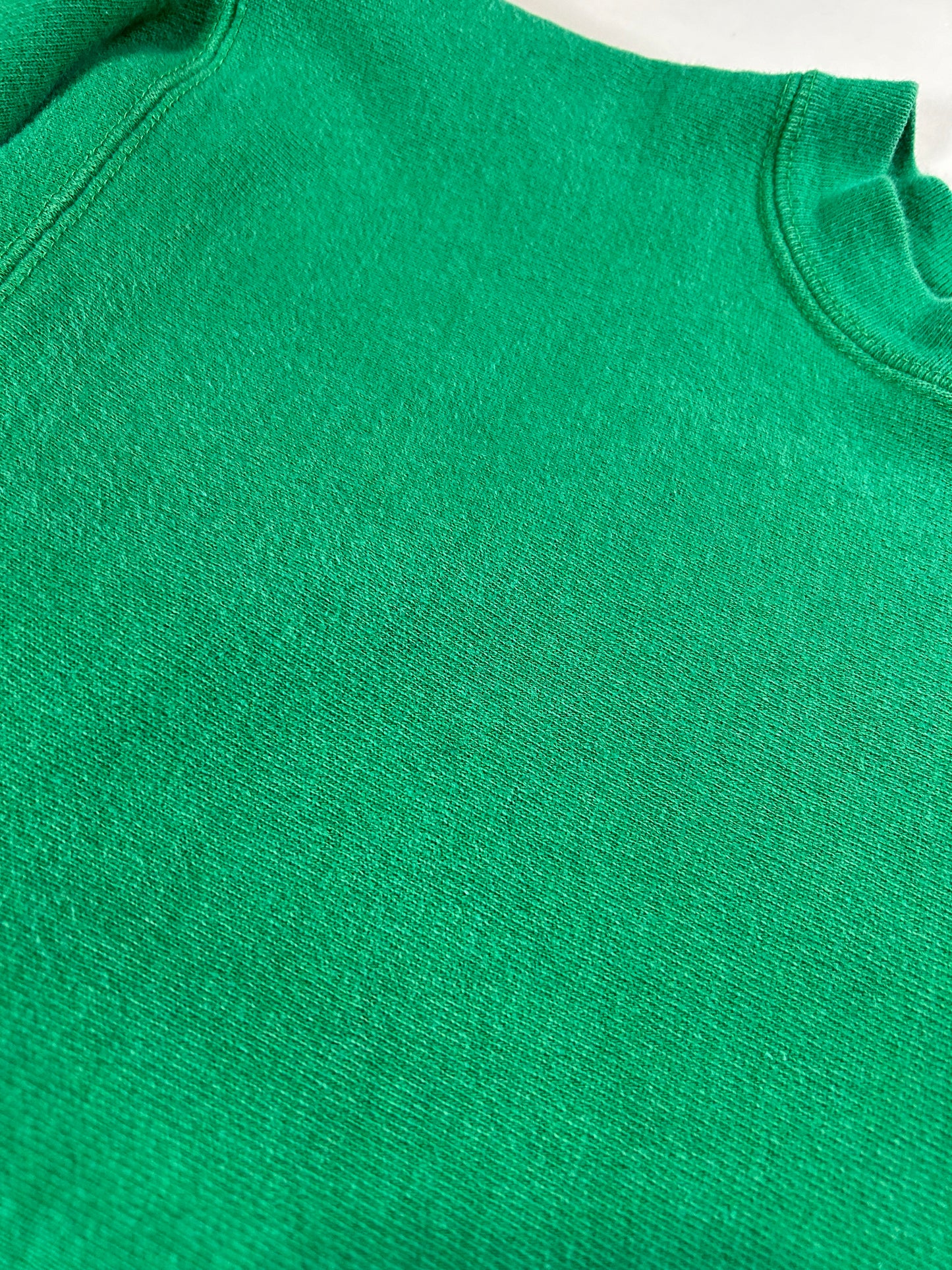 Vintage 80s Champion Reverse Weave Kelley Green Crewneck Sweatshirt 22.25x28.25 Inches Mediumish Fit