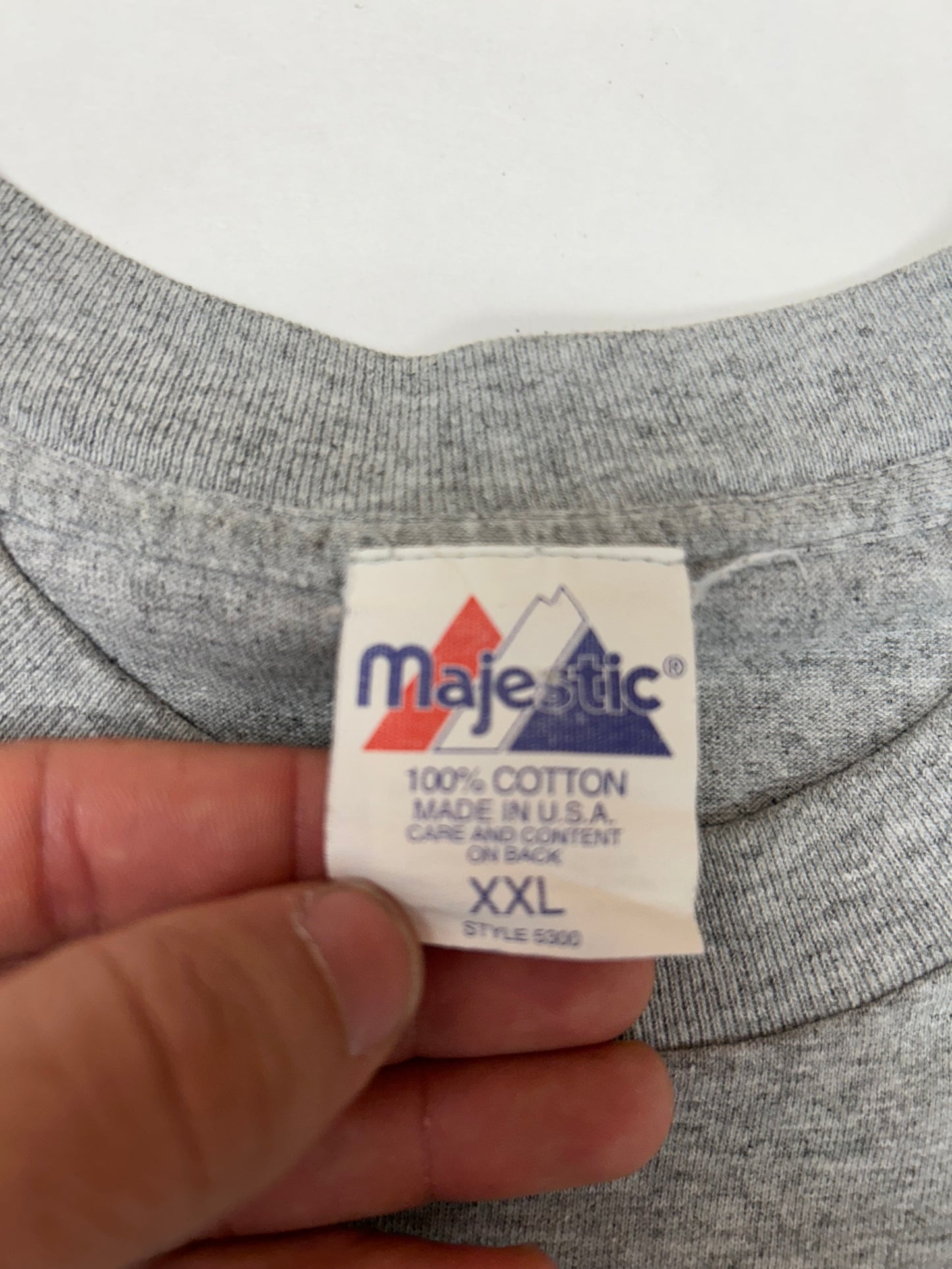 Vintage Majestic Buffalo Sabres Goathead Logo NHL Tee 2XL 26.5x29.75 Inches