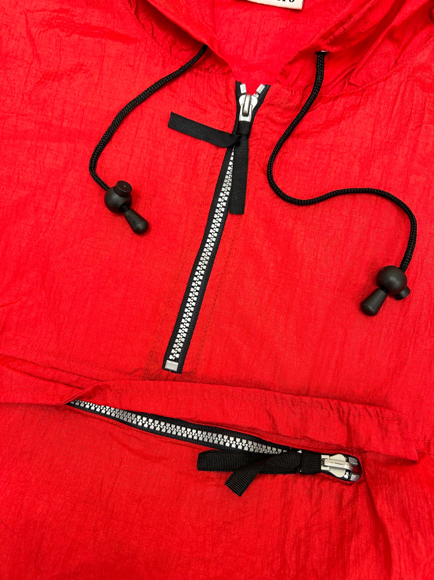 Vintage 90s Marlboro Unlimited Packable Windbreaker Jacket Red Clean XL 28.5x30.75 Inches