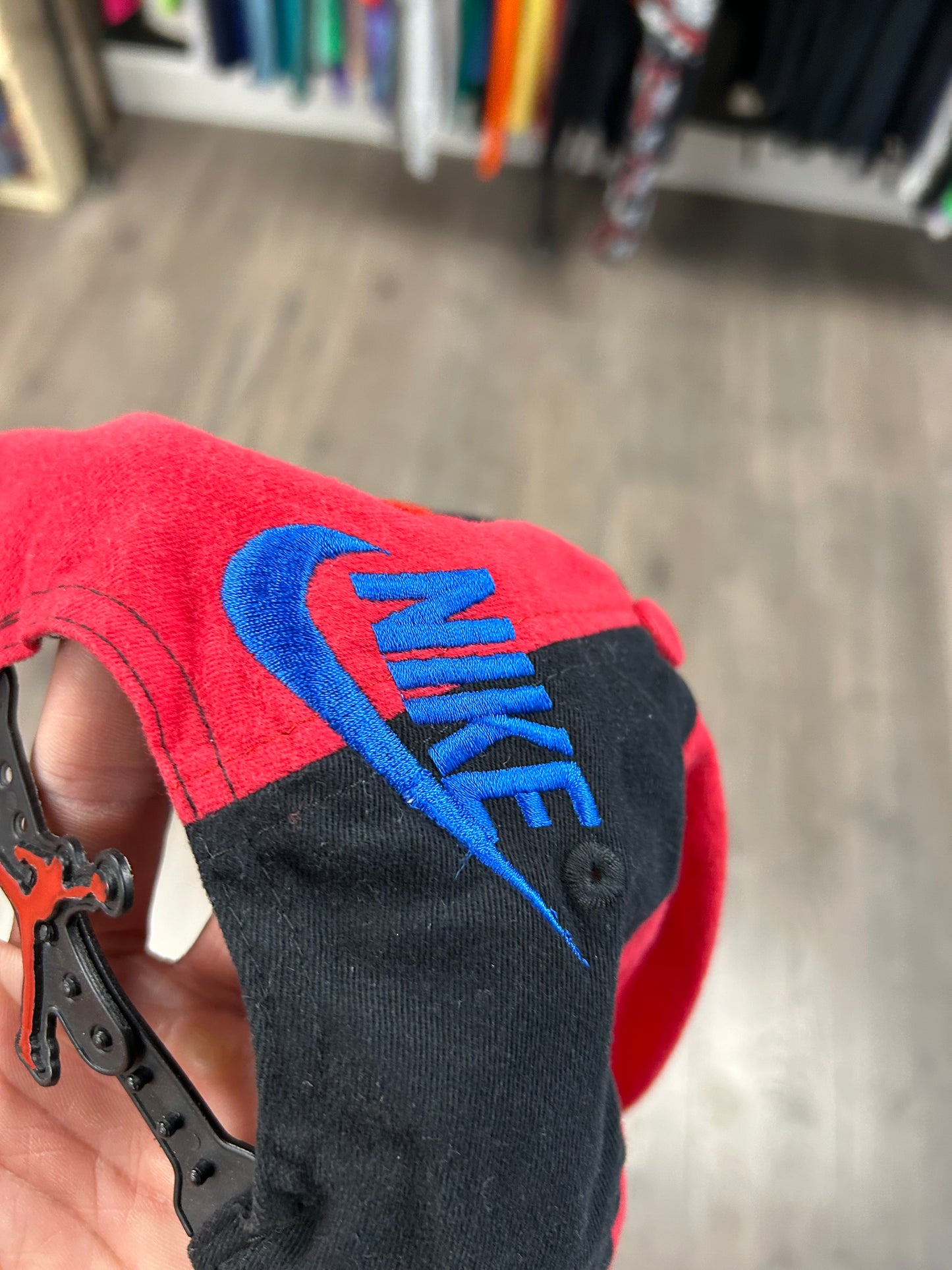 Vintage Nike Air Jordan 8 VIII Aqua SnapBack Hat Jump Man Michael Jordan 1993 OG
