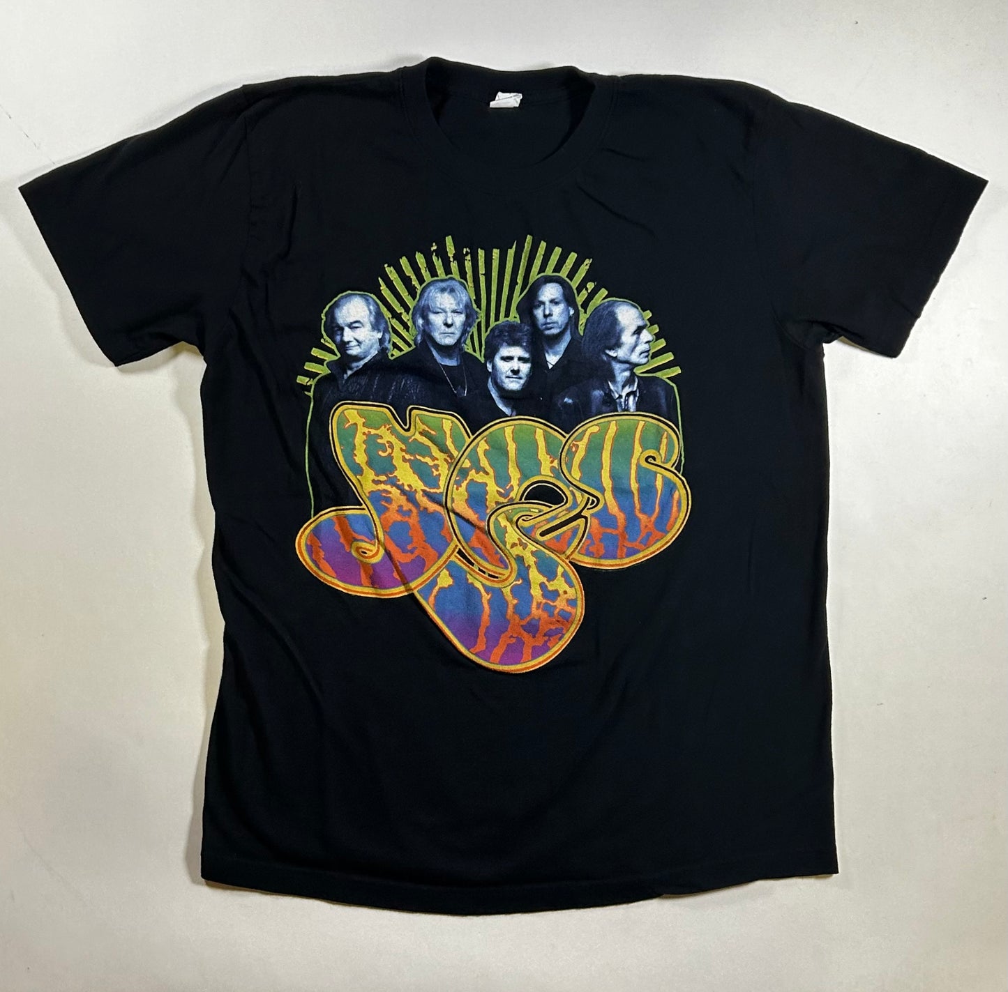 Yes Band Music Tee 2010s Print Rock Band Shirt Large 22.25x28.5 Inches Black